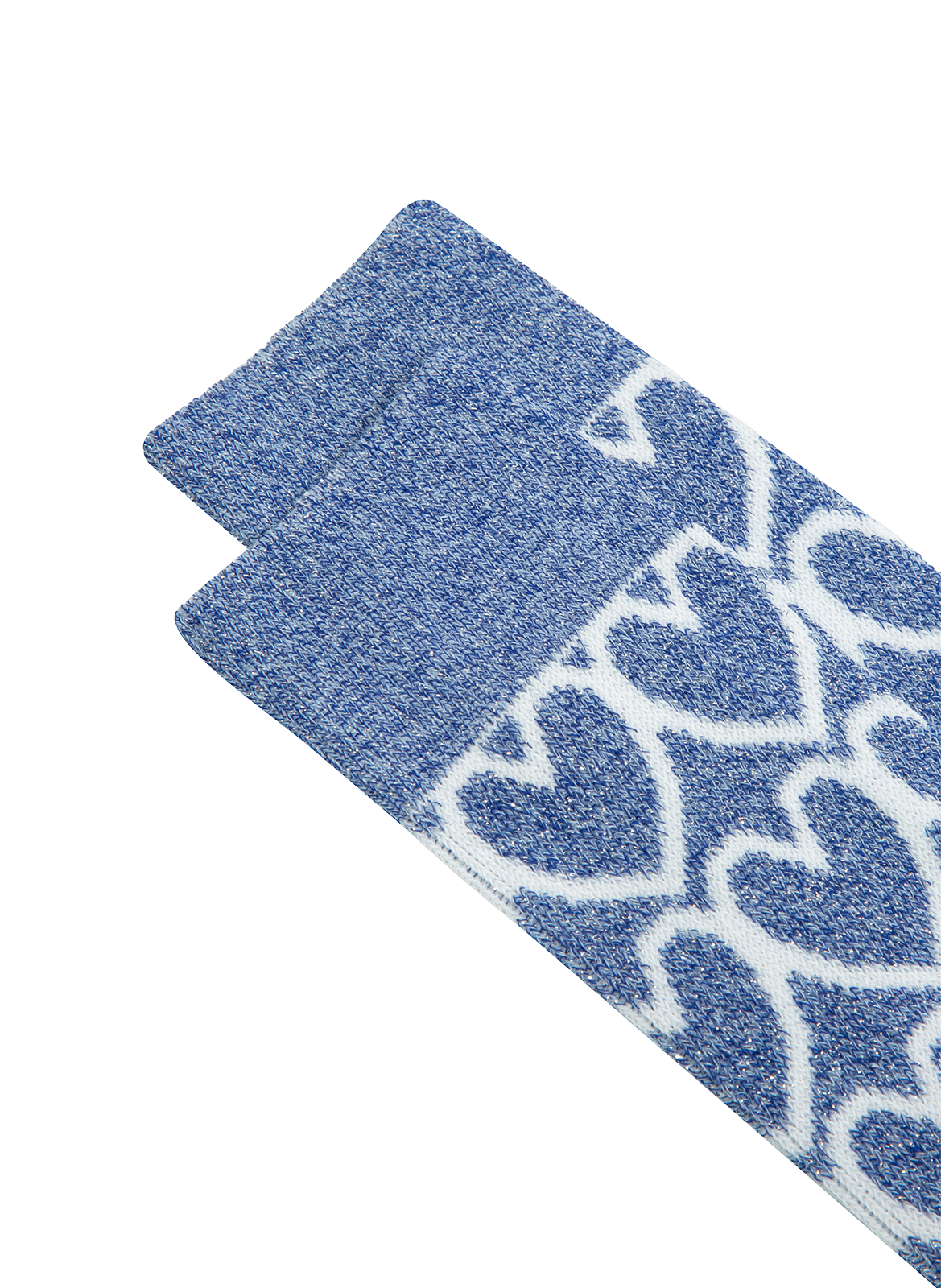 Chaussettes imprimées en coton bio mélangé ANT45 Bleu