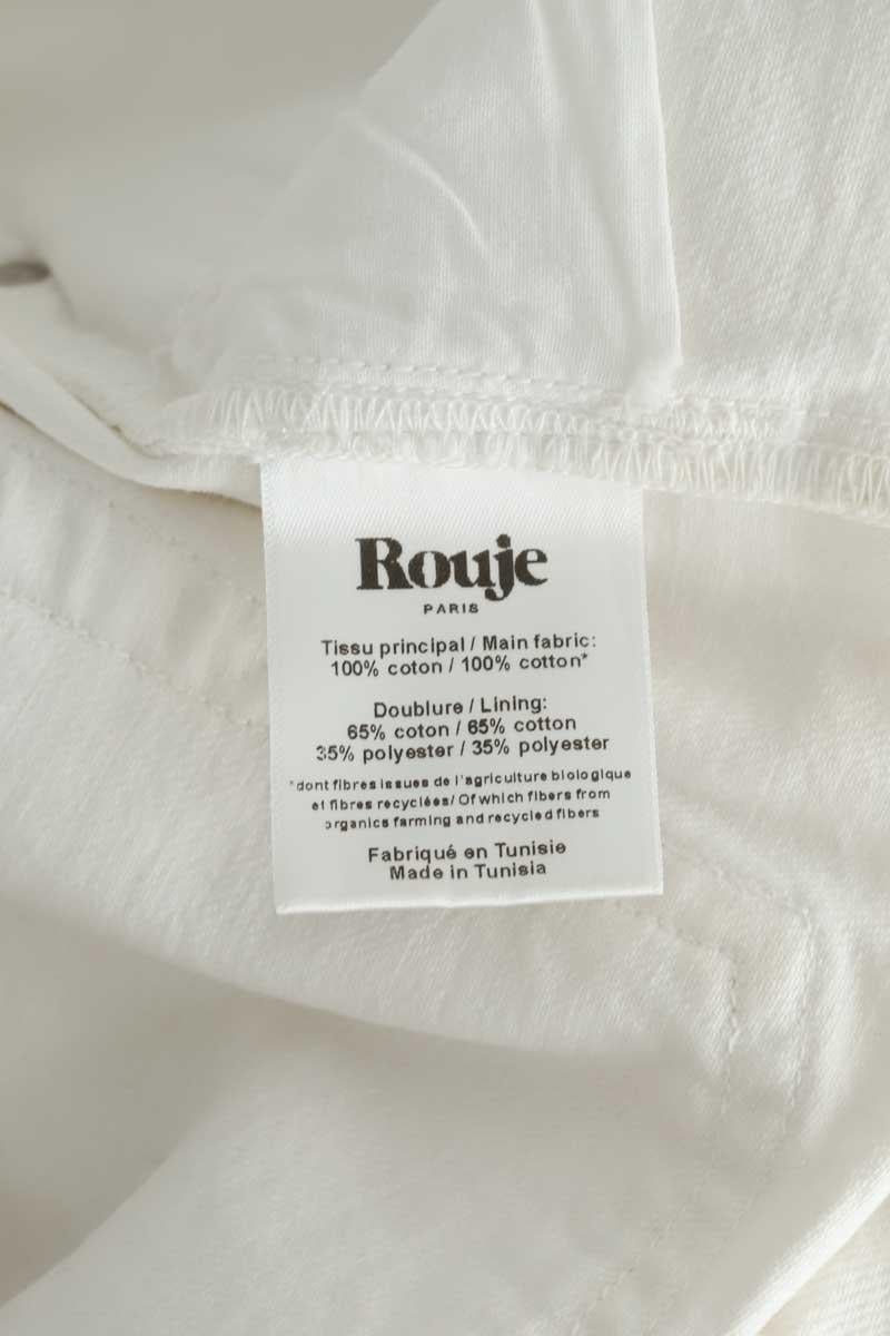 Cotton skinny jeans ROUJE - Seconde Main White