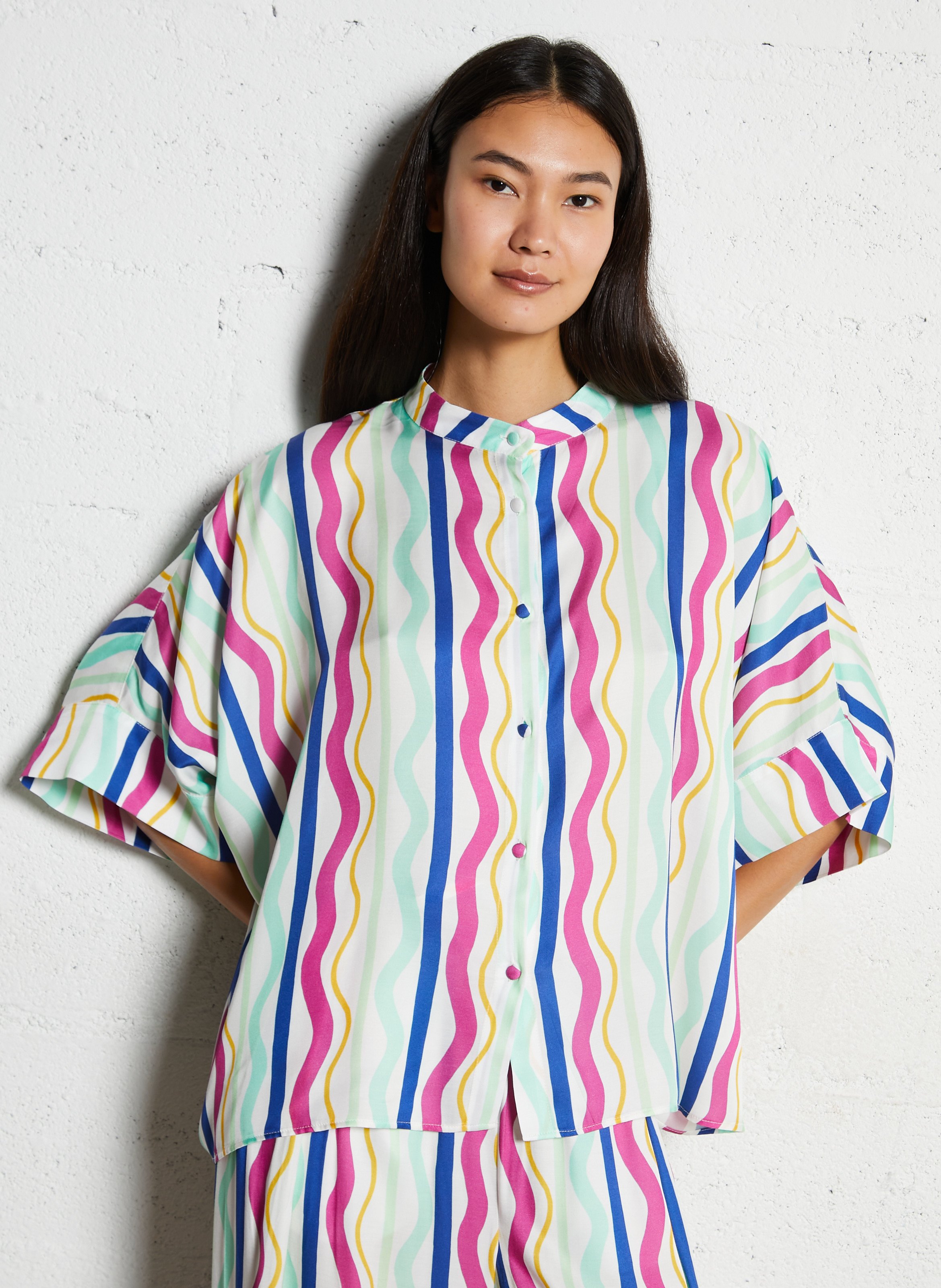 Liam oversized striped shirt  ELISE CHALMIN Multicolored