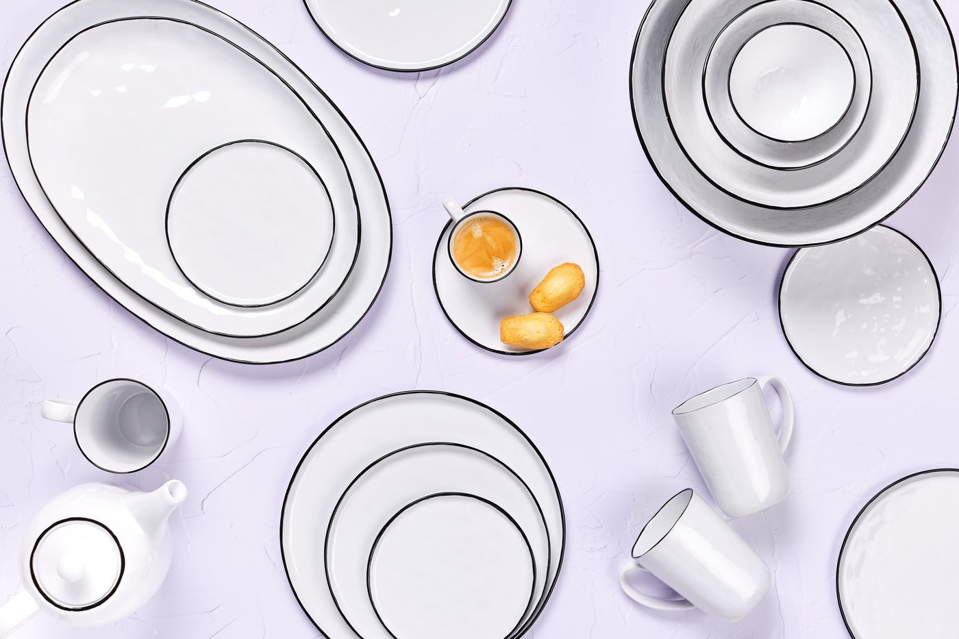 Complete pure service - 32 pieces - snow white BJORN White