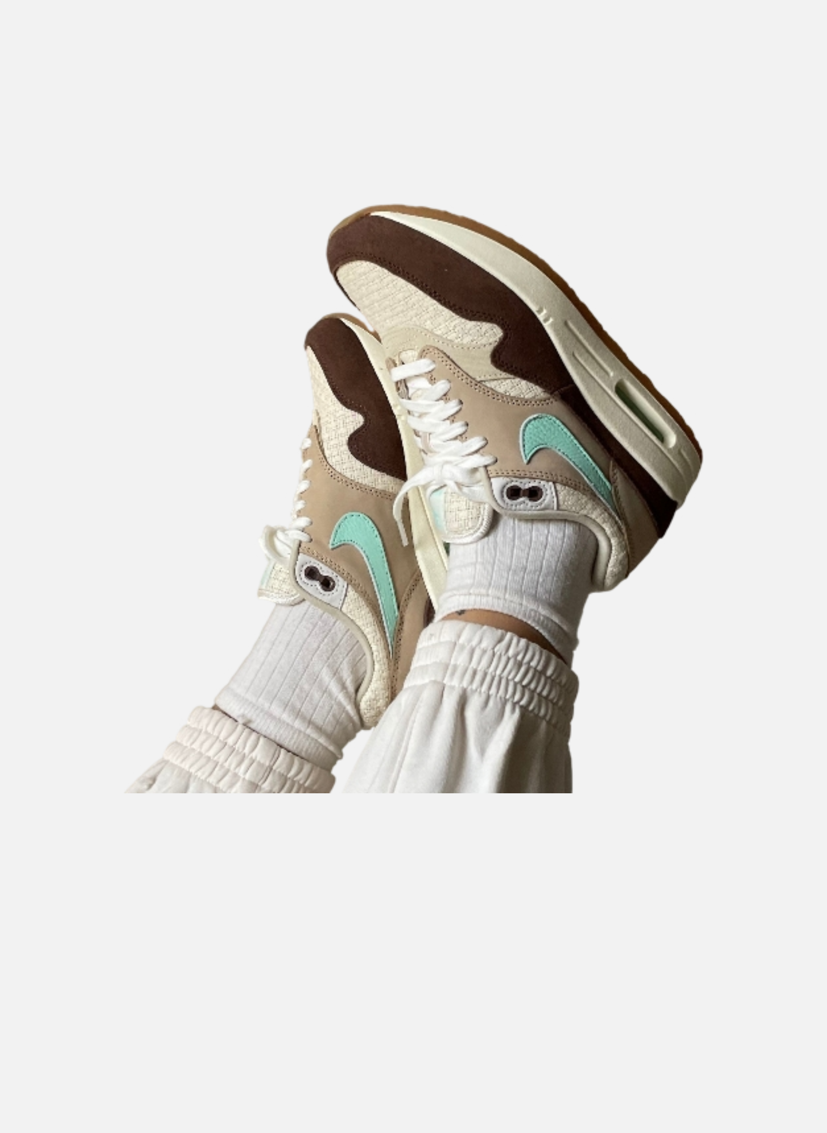 Air max 1 NIKE Marron