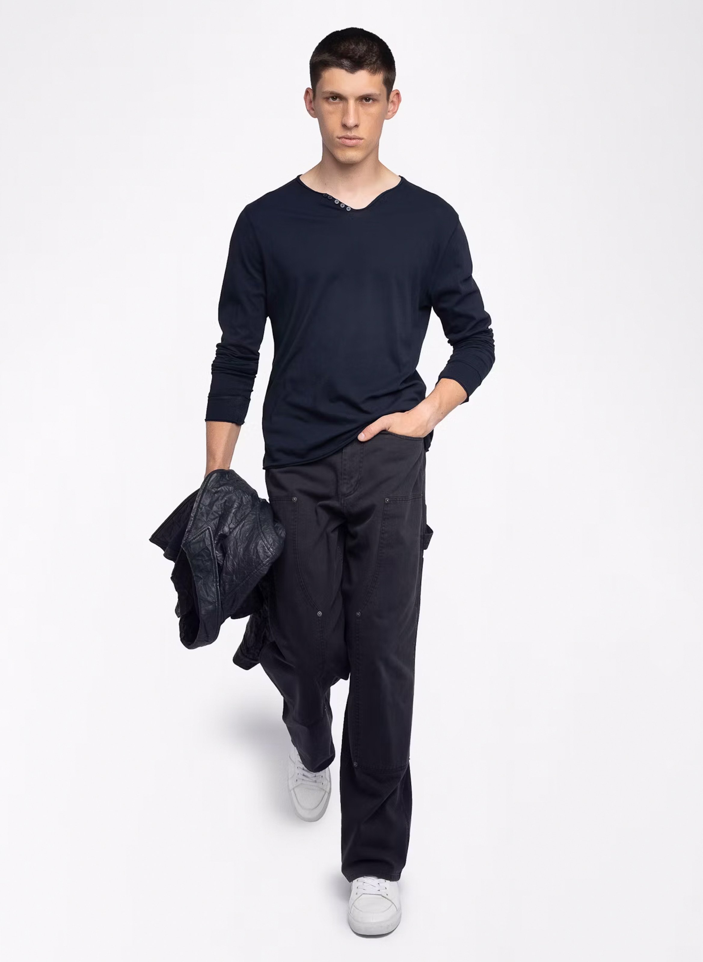 Tee-shirt droit en coton ZADIG&amp;VOLTAIRE Bleu