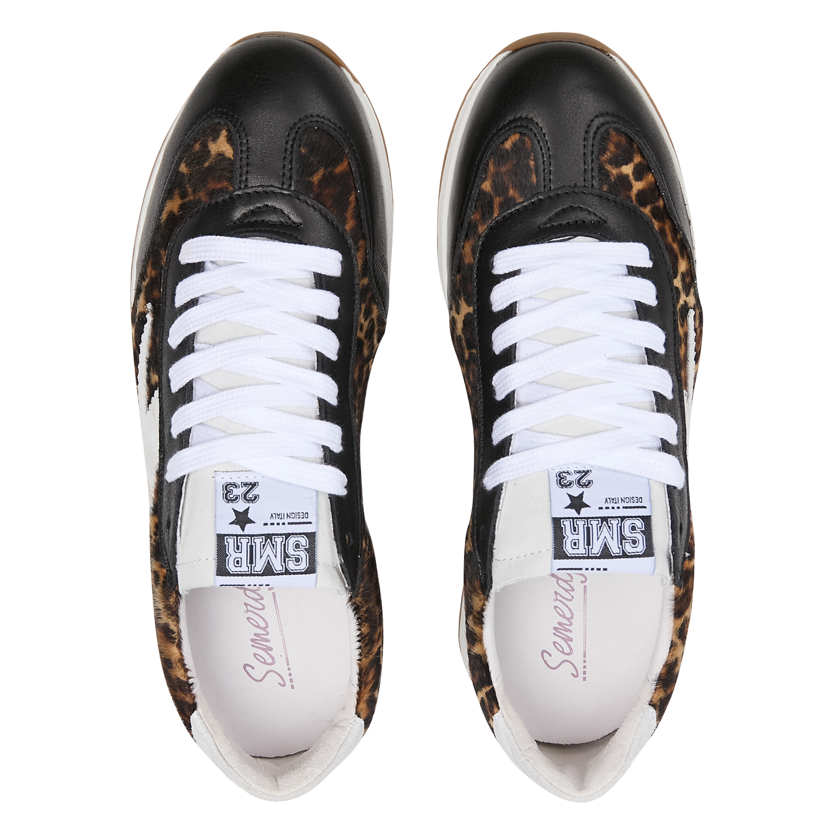 Baskets basses en cuir SEMERDJIAN - SMR Noir