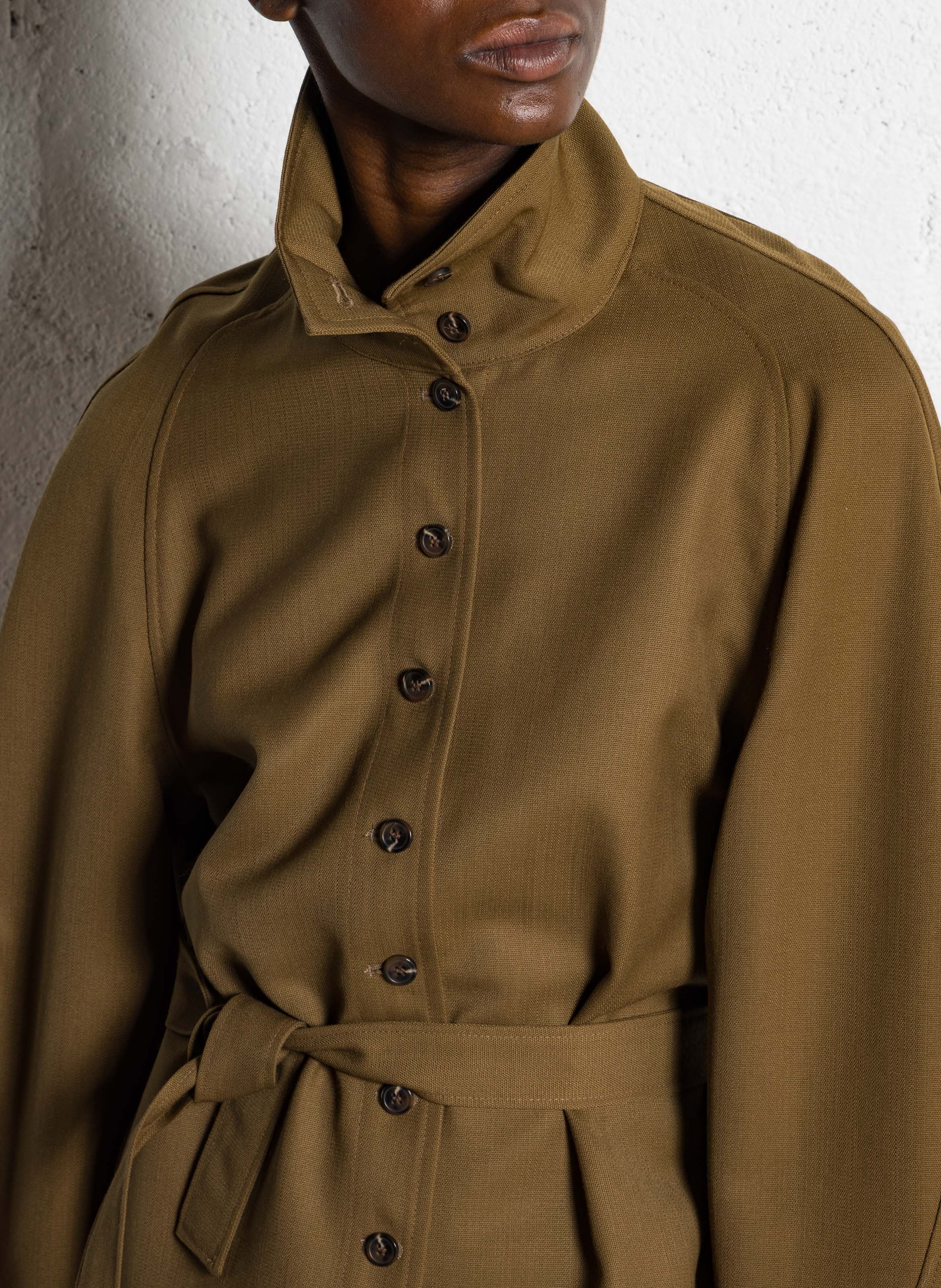 High-neck jacket SOEUR Khaki