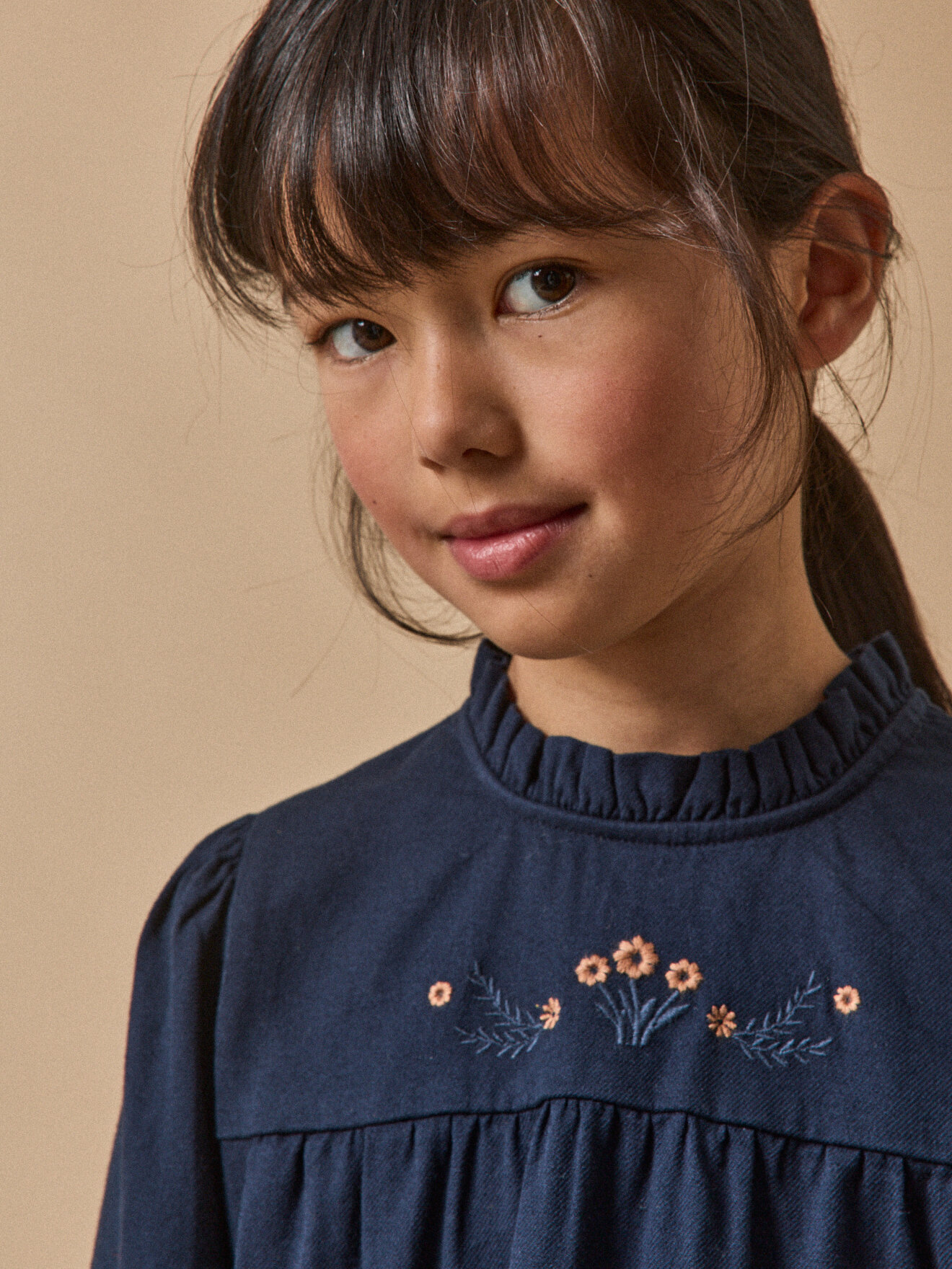 Bead-embroidered dress CYRILLUS Blue