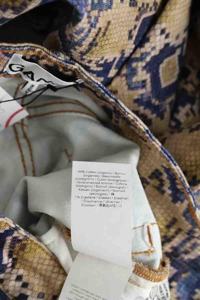 Boot-cut cotton jeans GANNI - Seconde Main Beige