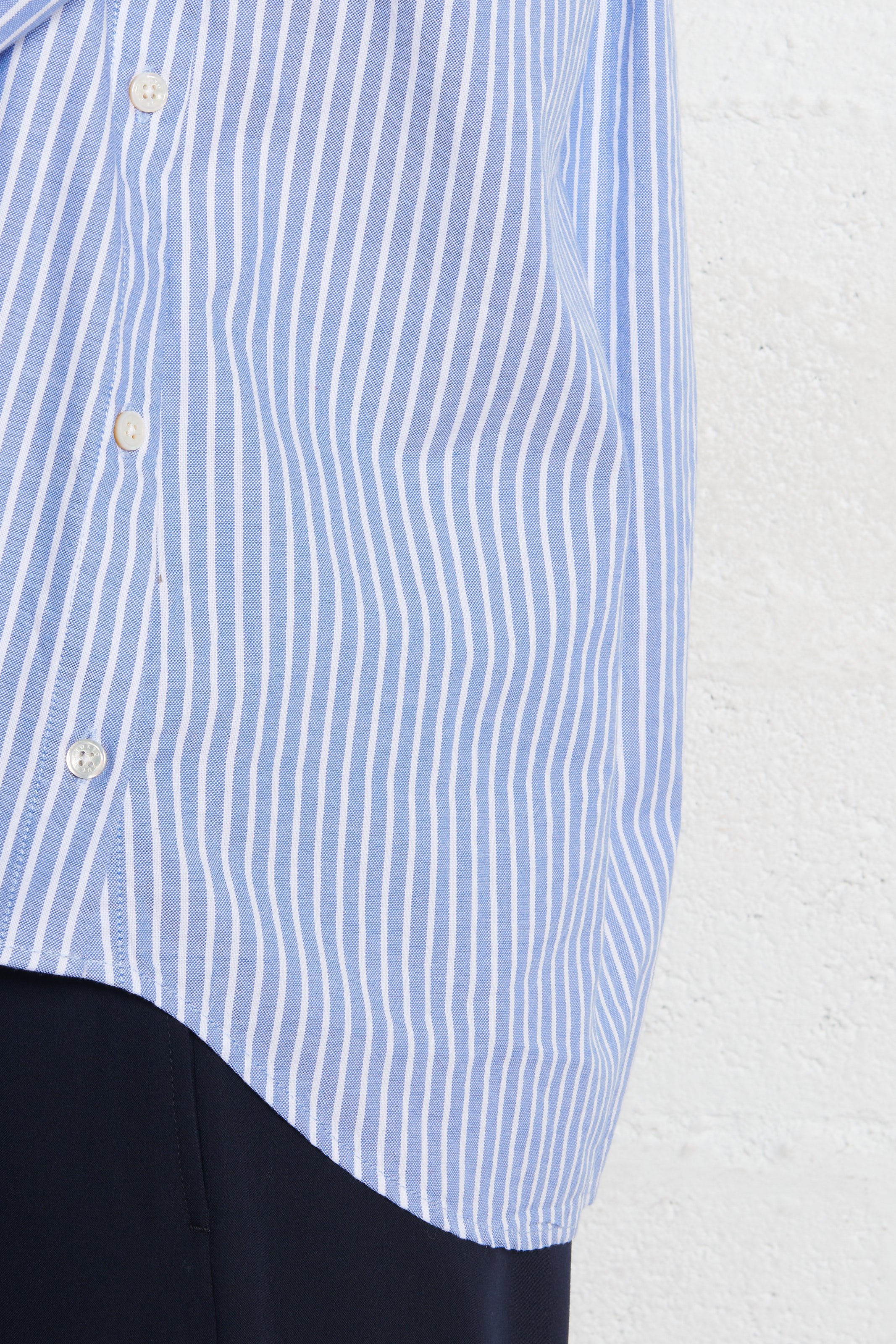 Geruit overhemd van katoen met ronde hals RUE DE TOKYO Veelkleurig