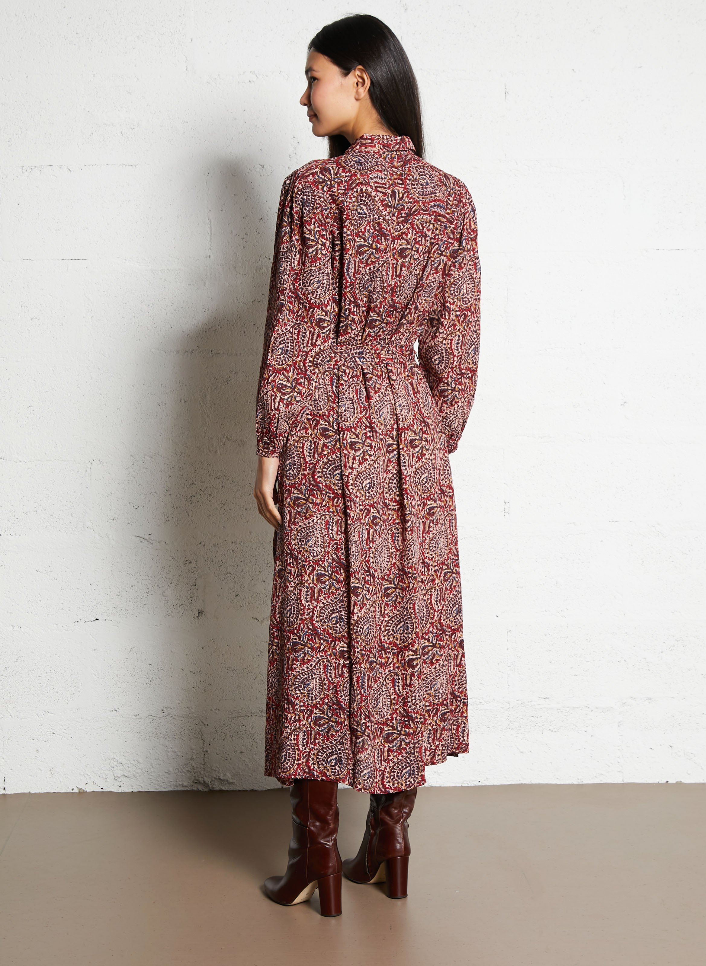 Chemise col classique imprimée  MAISON HOTEL Rouge