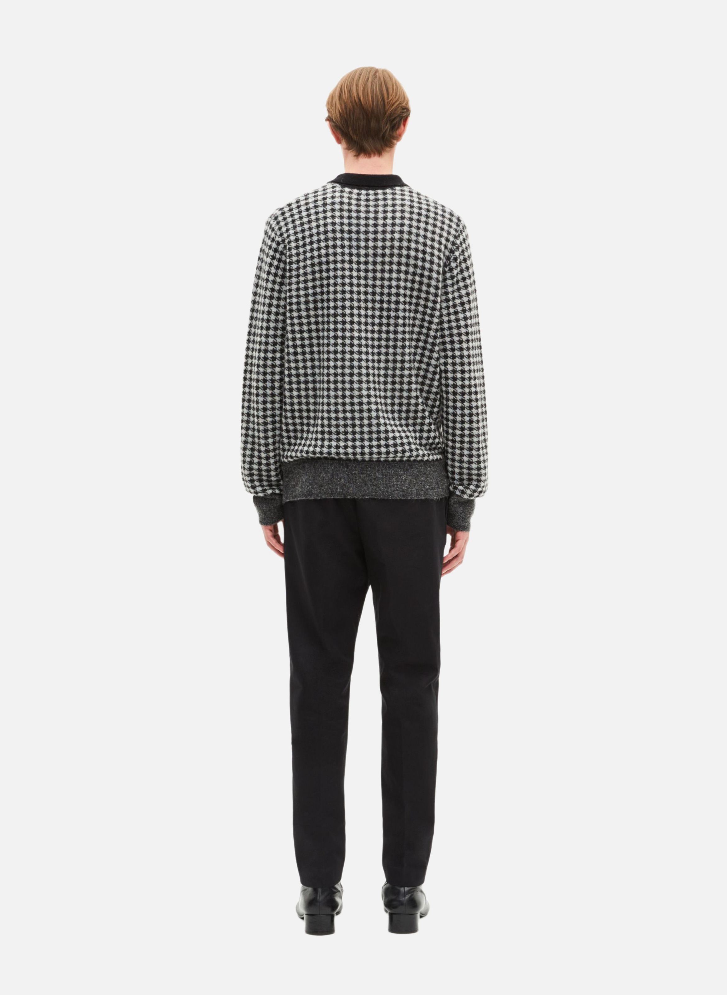 Houndstooth sweater THE KOOPLES Black