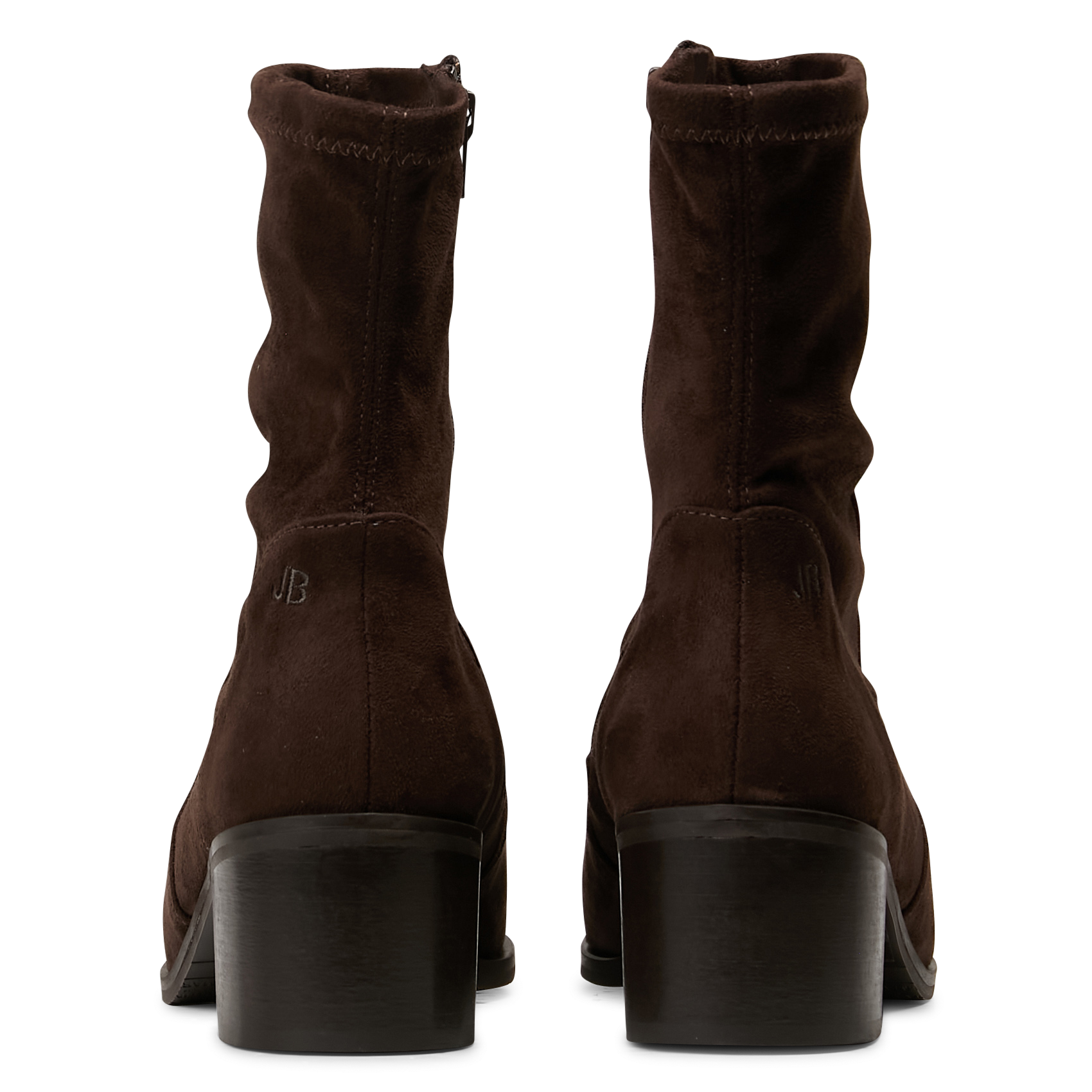Bottines effet cuir velours JB MARTIN Marron