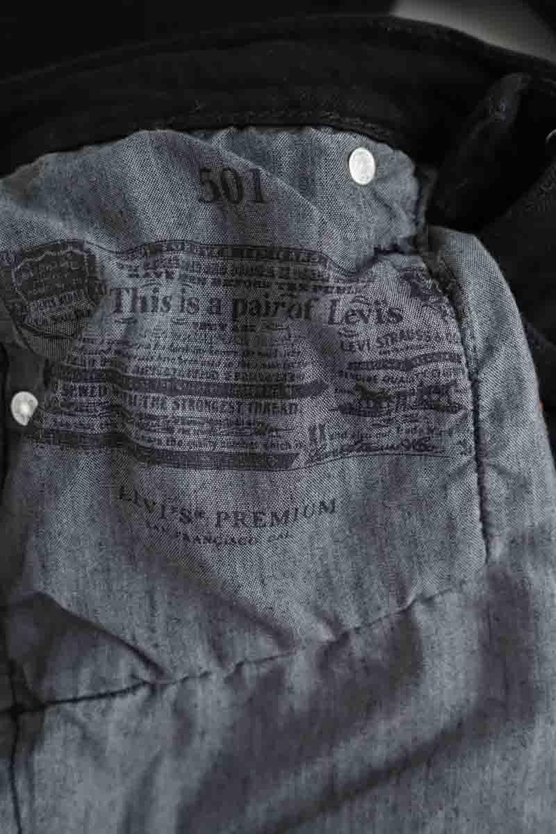 501 straight jeans LEVI'S - Seconde main Black