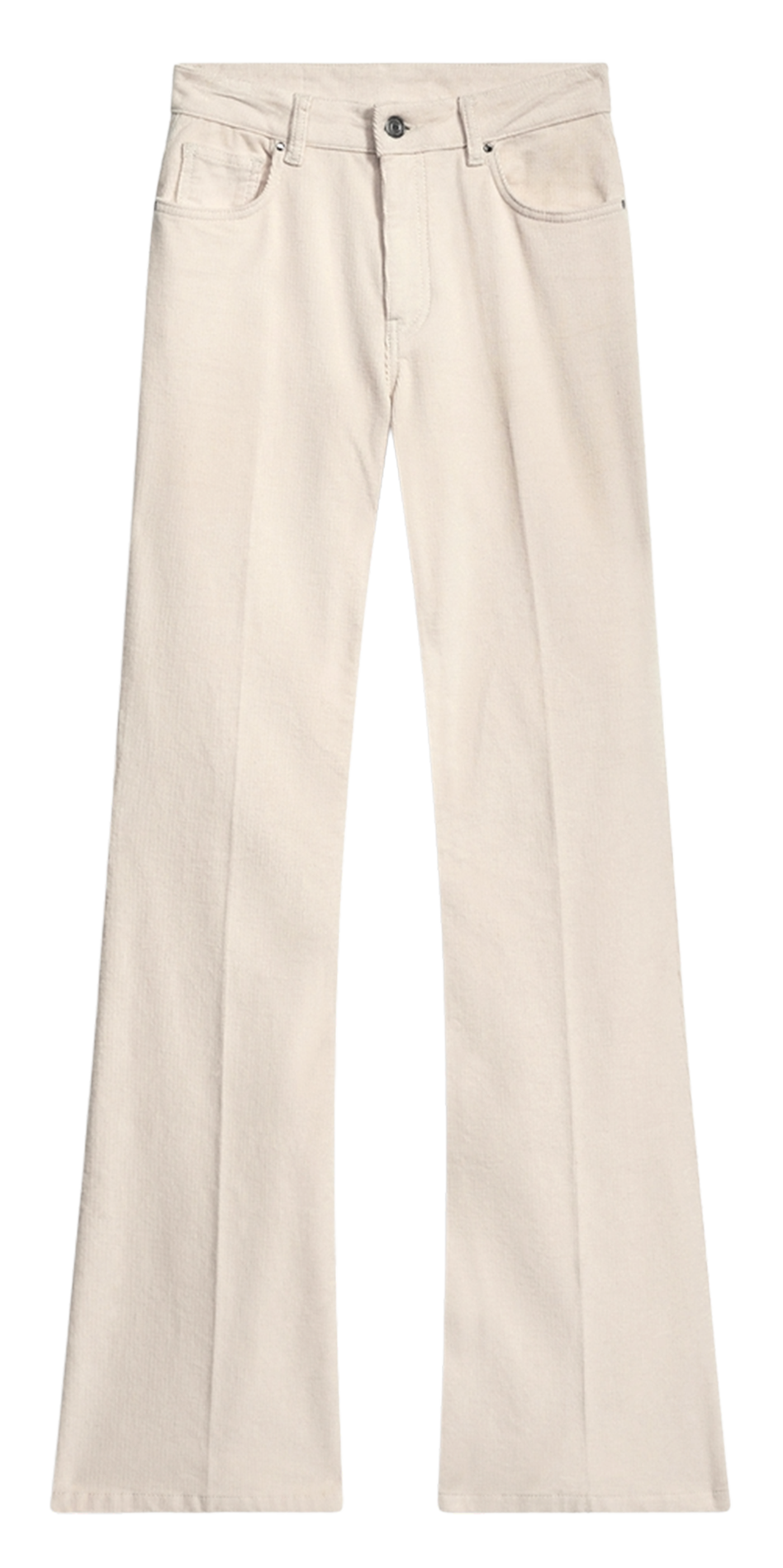 Flared cotton-blend jeans VANESSA BRUNO White