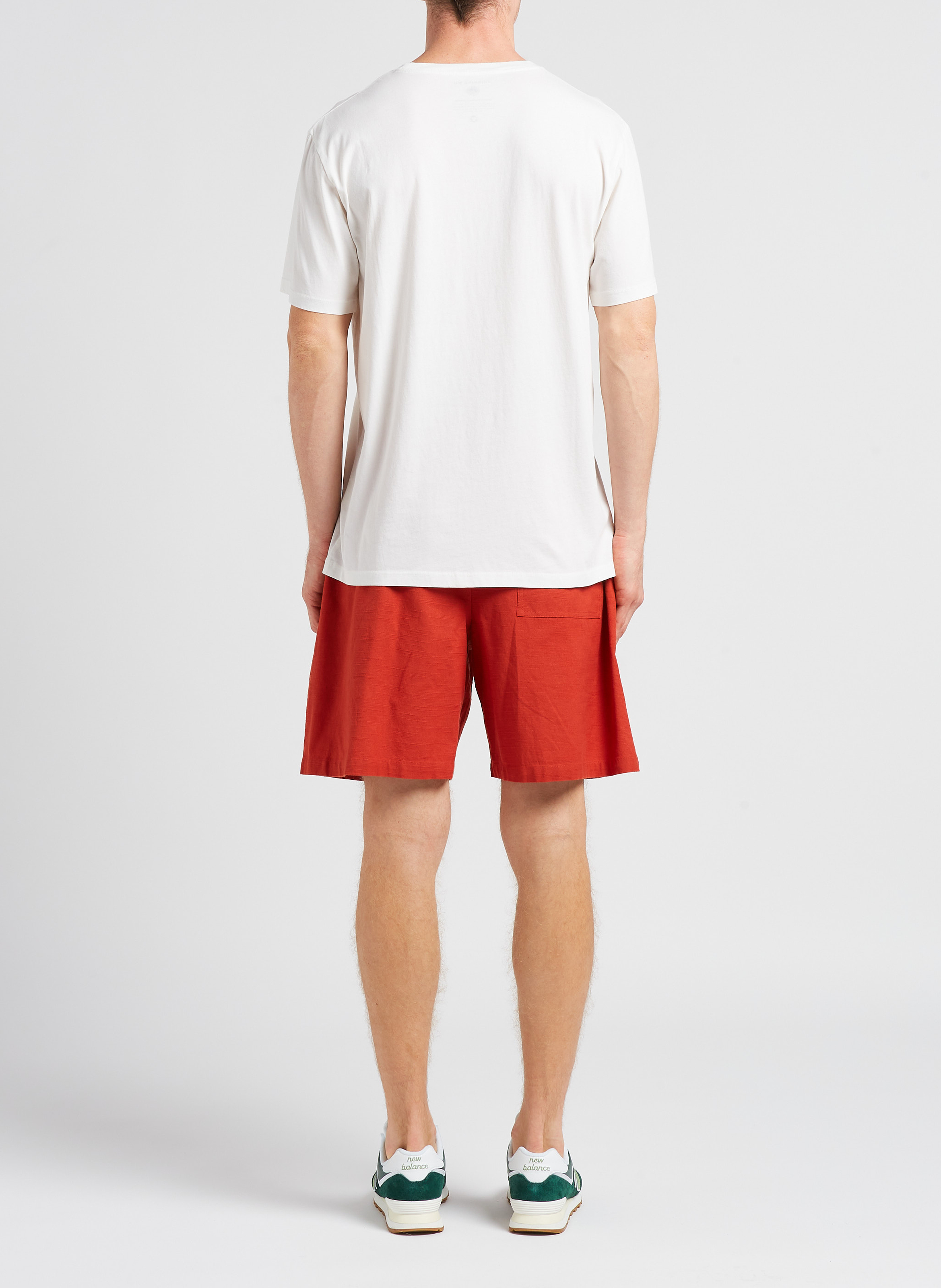 Waffle cotton shorts THINKING MU Red