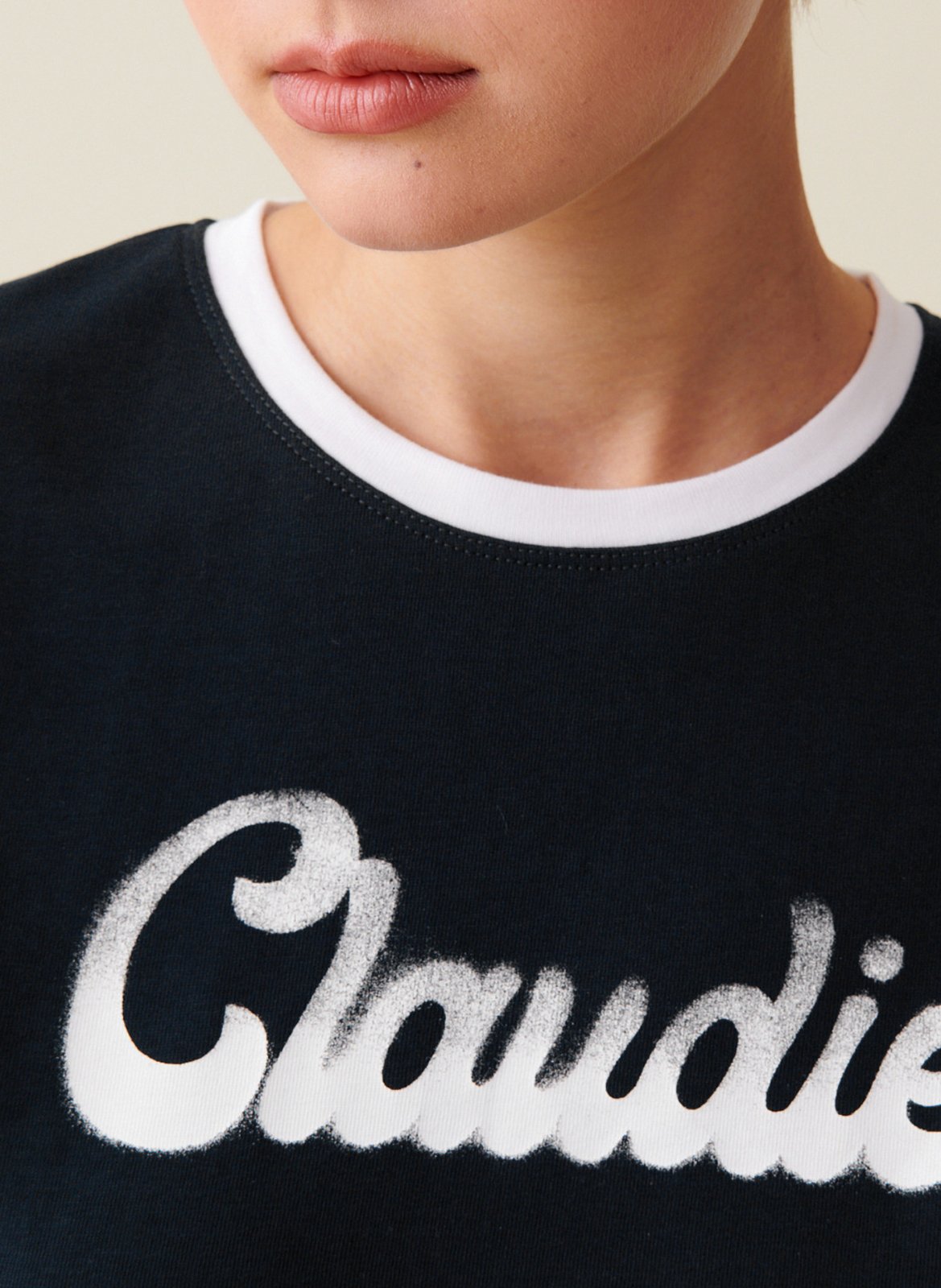 Tee-shirt manches longues en coton CLAUDIE PIERLOT Bleu
