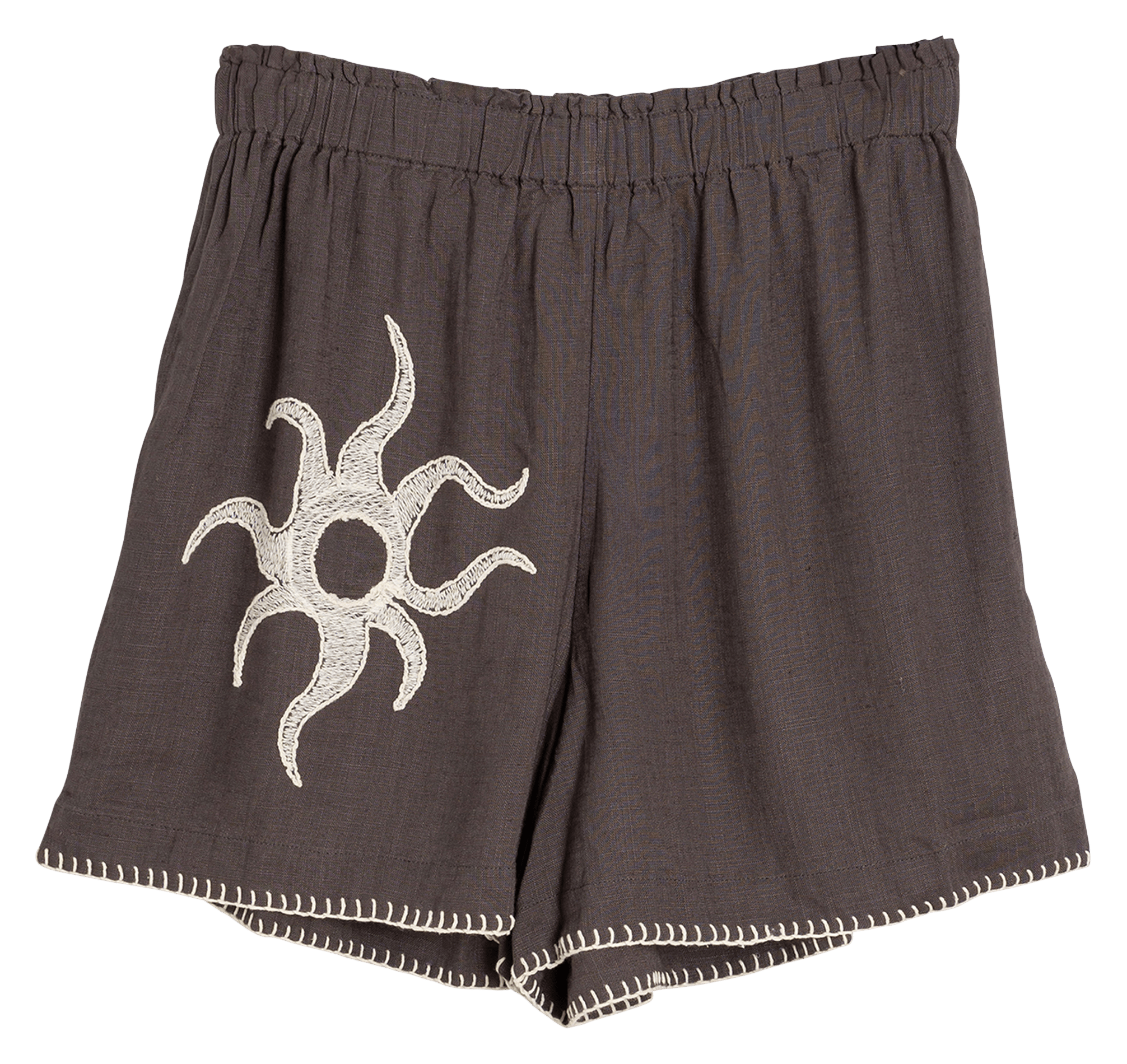 Gerad geschnittene Shorts INDI & COLD Grau
