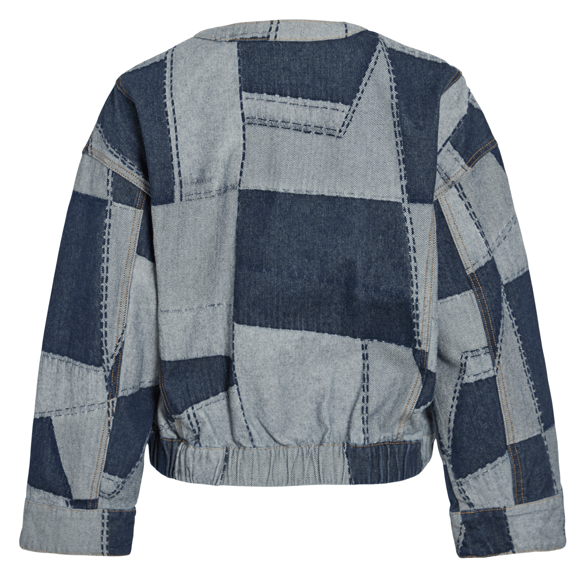 Veste en jean droite en coton  VILA Bleu