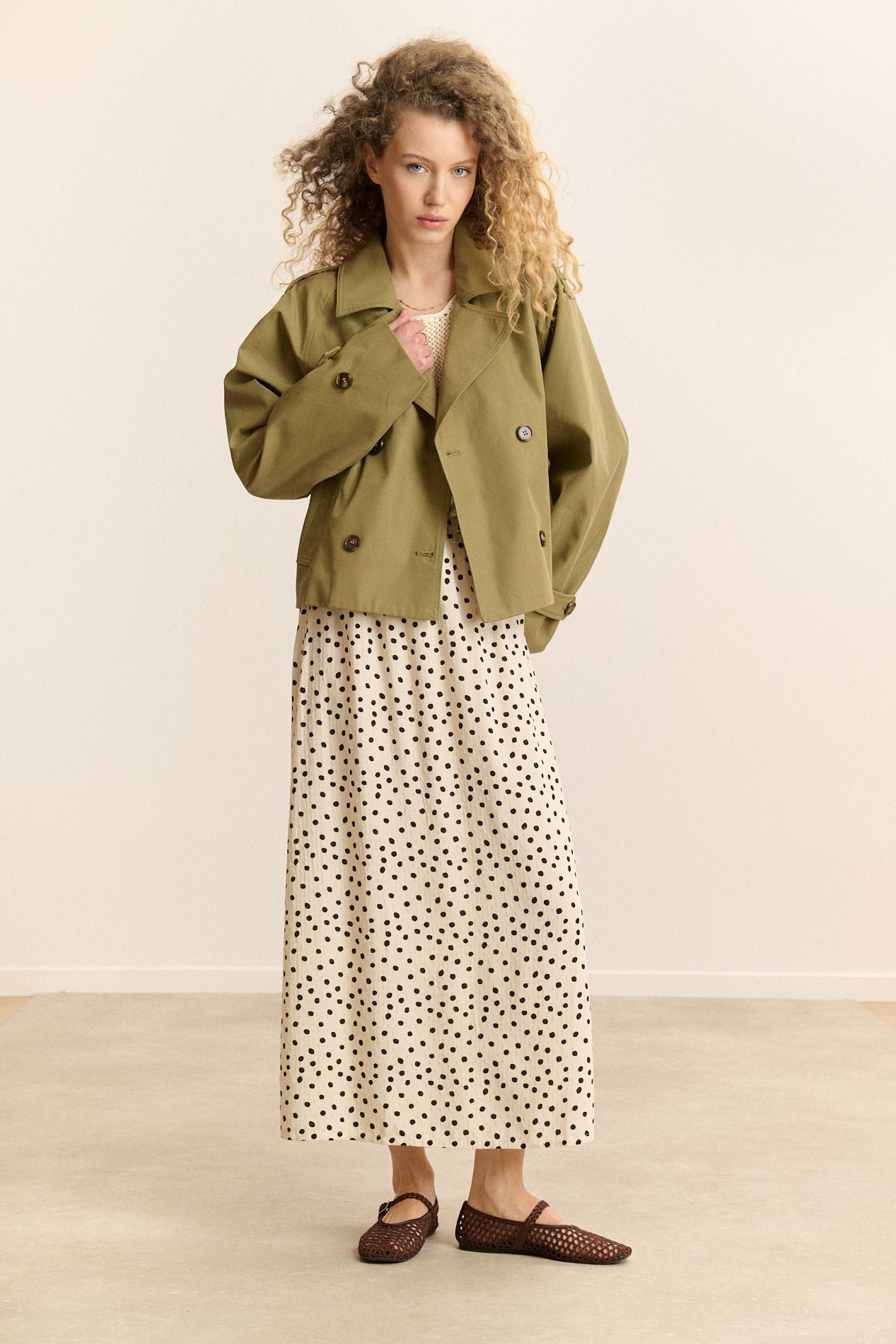 Short trench coat GARANCE PARIS Khaki