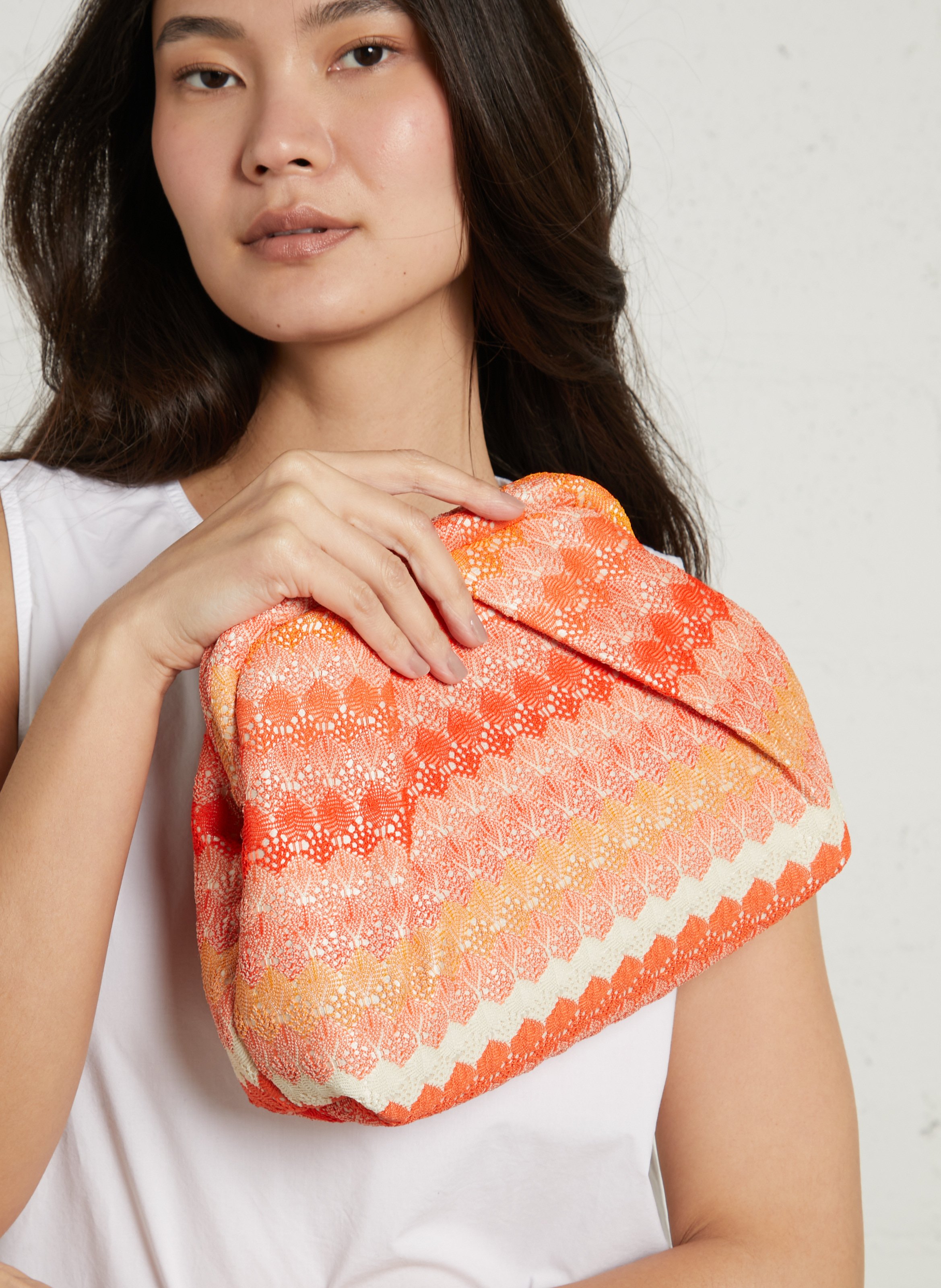 Pochette en dentelle BECKSONDERGAARD Rouge