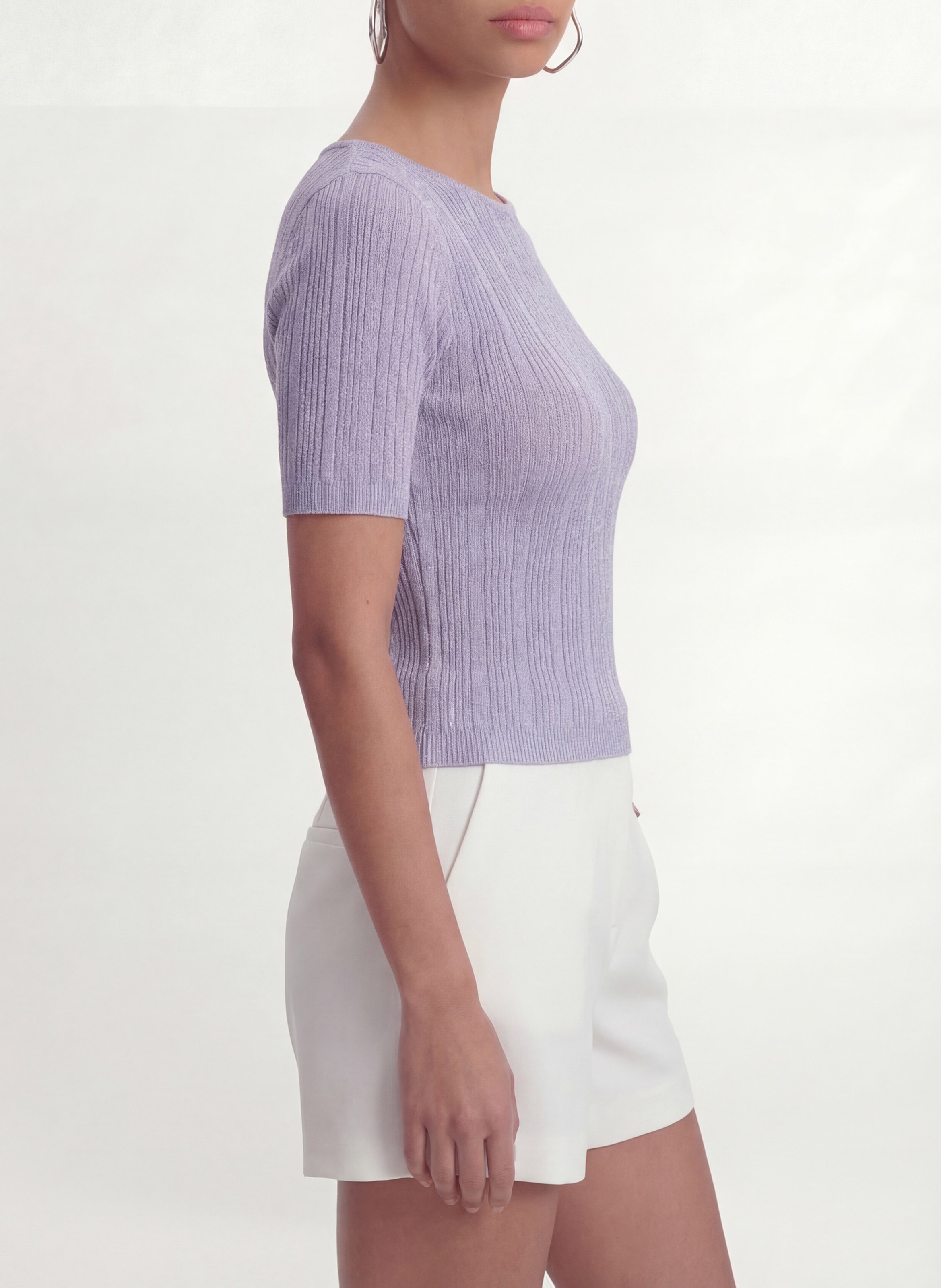 Anliegendes, Wendbares Paillettentop KOOKAI Violett