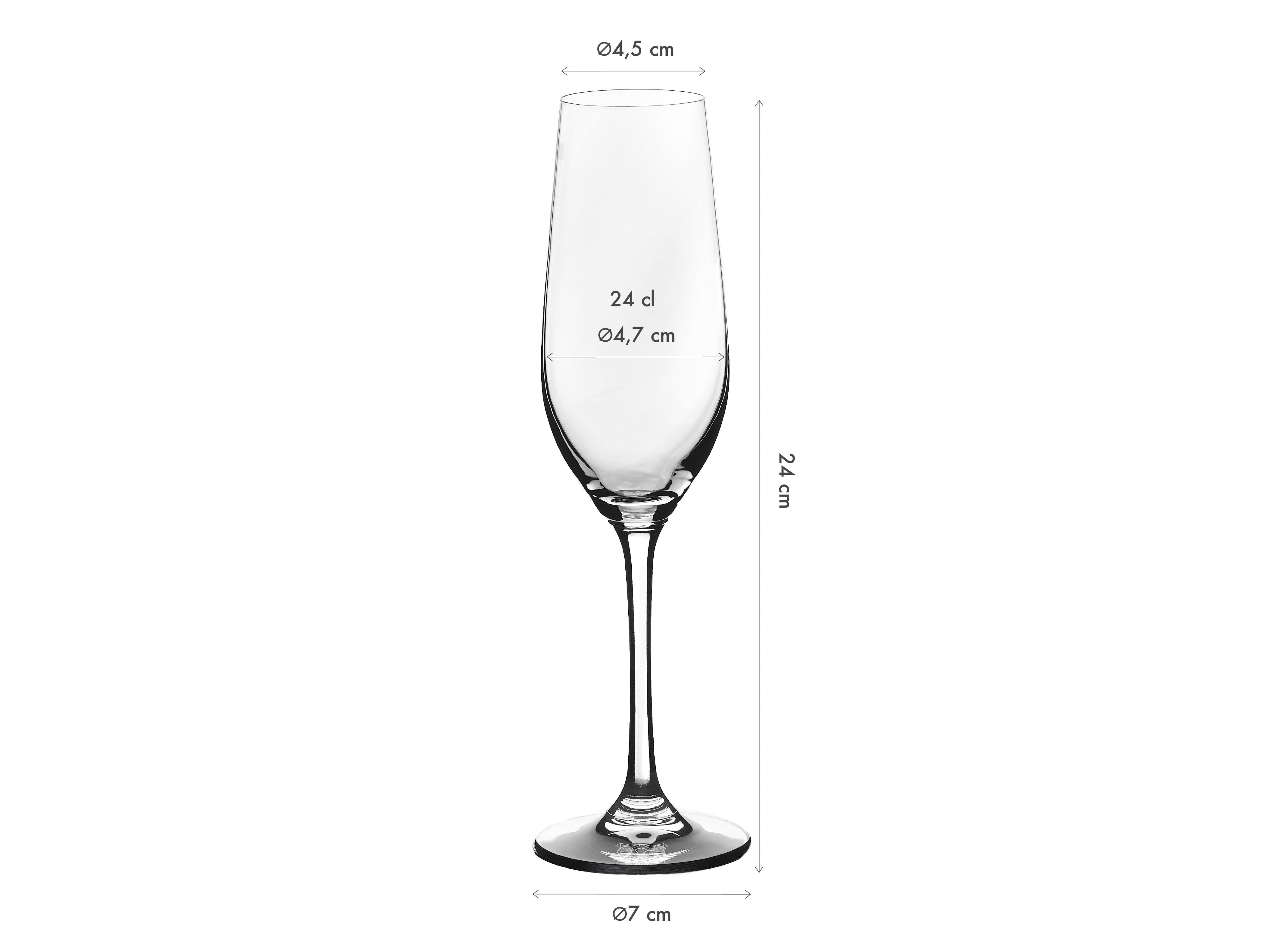 Flûte 22cl lagom - 6 pièces BJORN Transparent