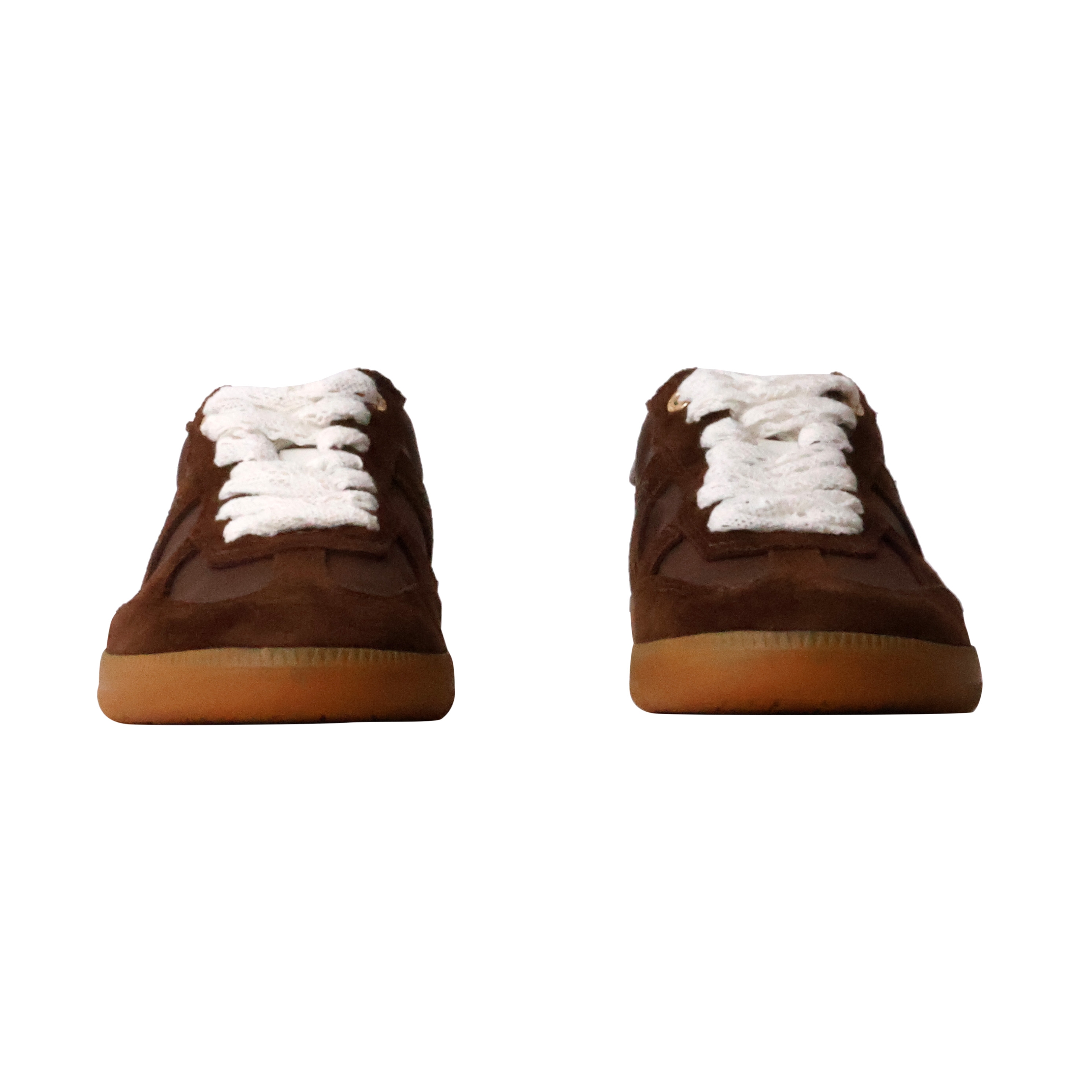 Cherry leather basket EMILIE KARSTON Brown