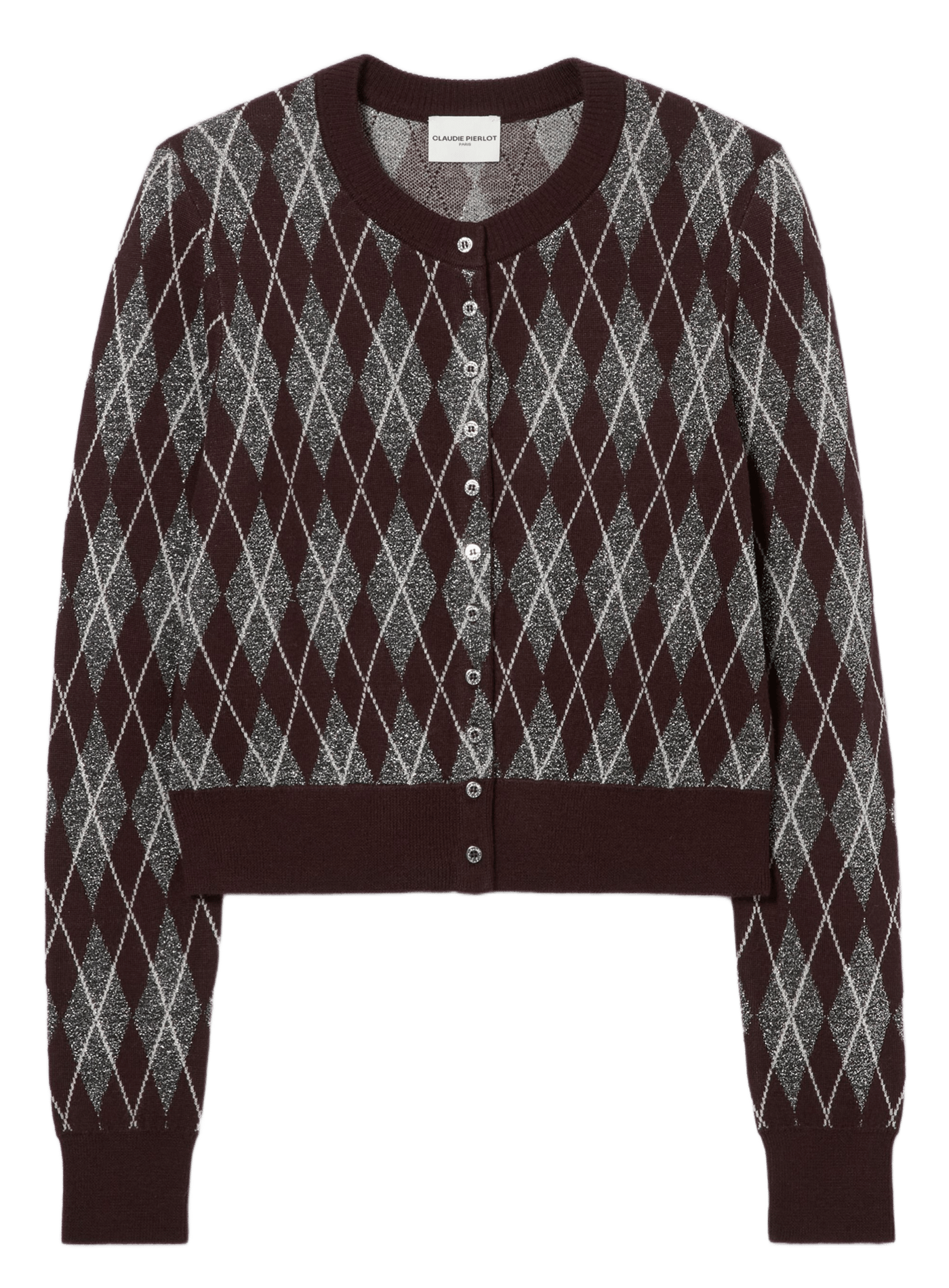 Cardigan boutonné en laine mélangée CLAUDIE PIERLOT Multicolore