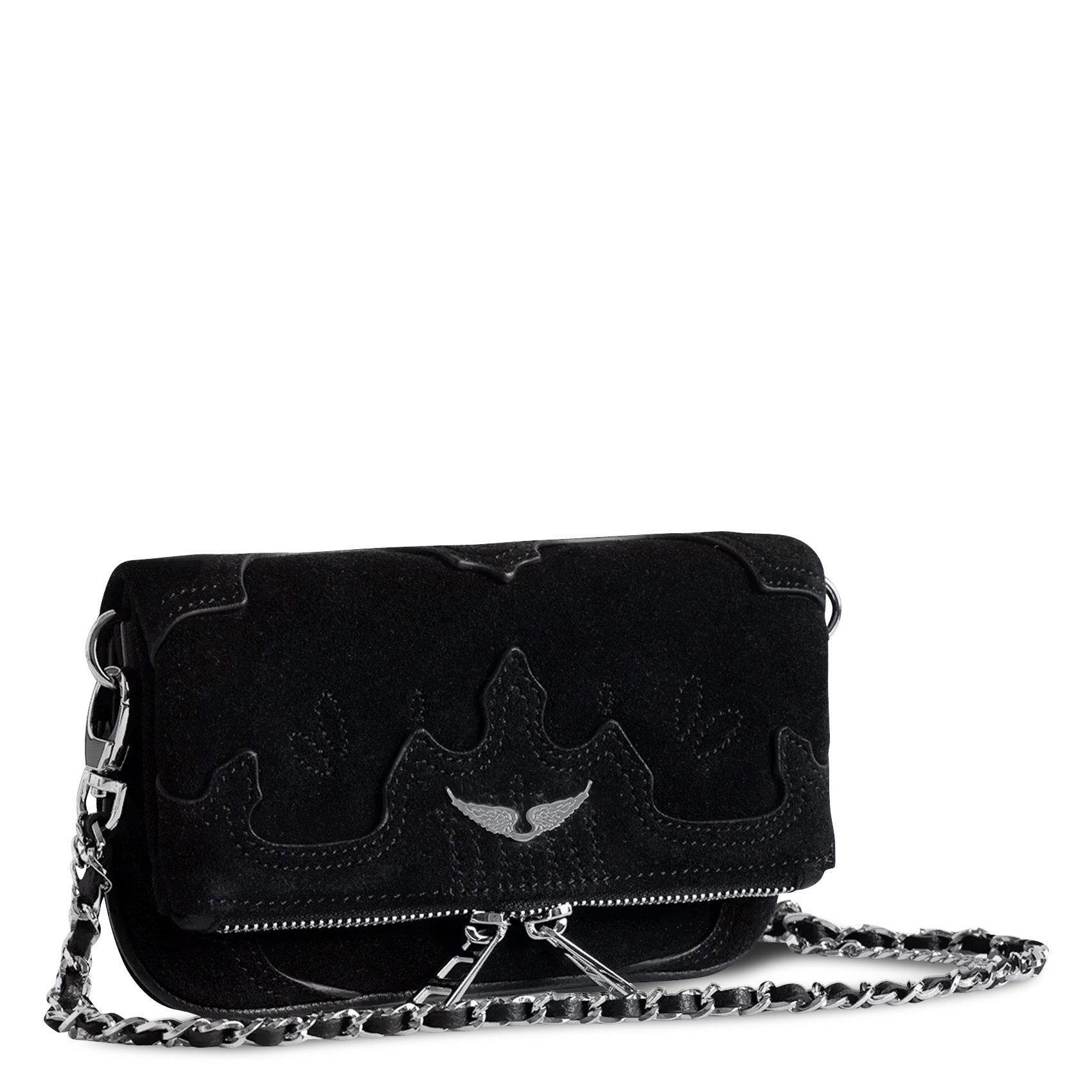 Leder-Umhängetasche ZADIG&VOLTAIRE Schwarz