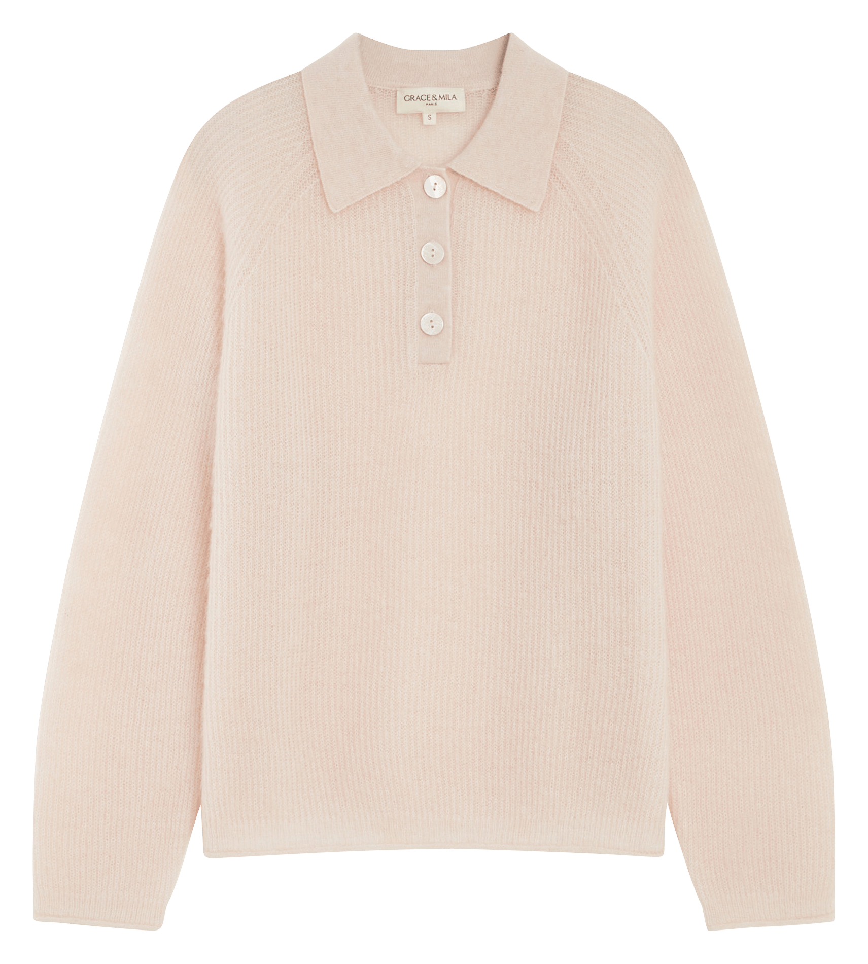 Pull oversize en laine mélangée GRACE ET MILA Beige