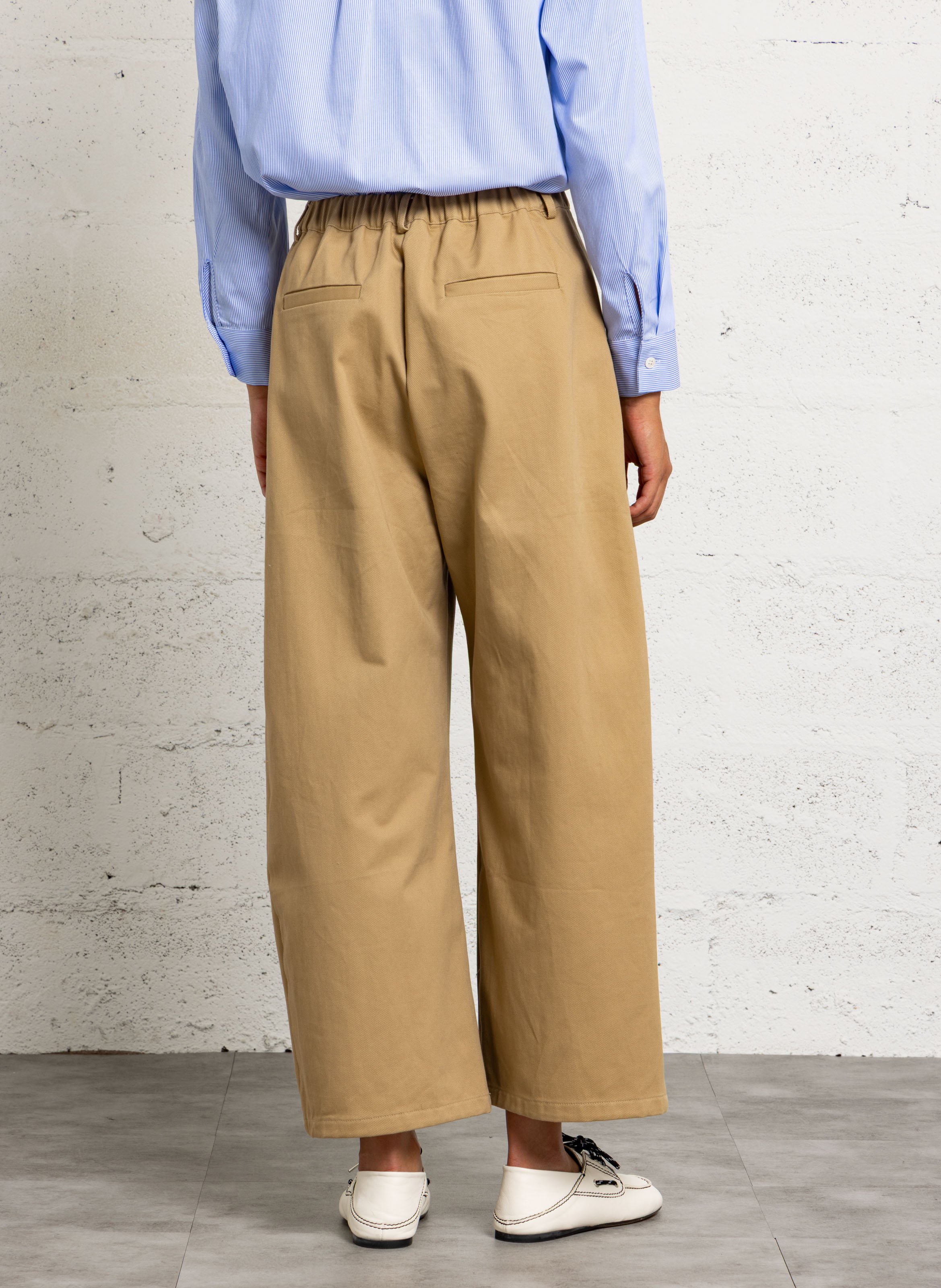 Barell cotton trousers LA PETITE ETOILE Beige