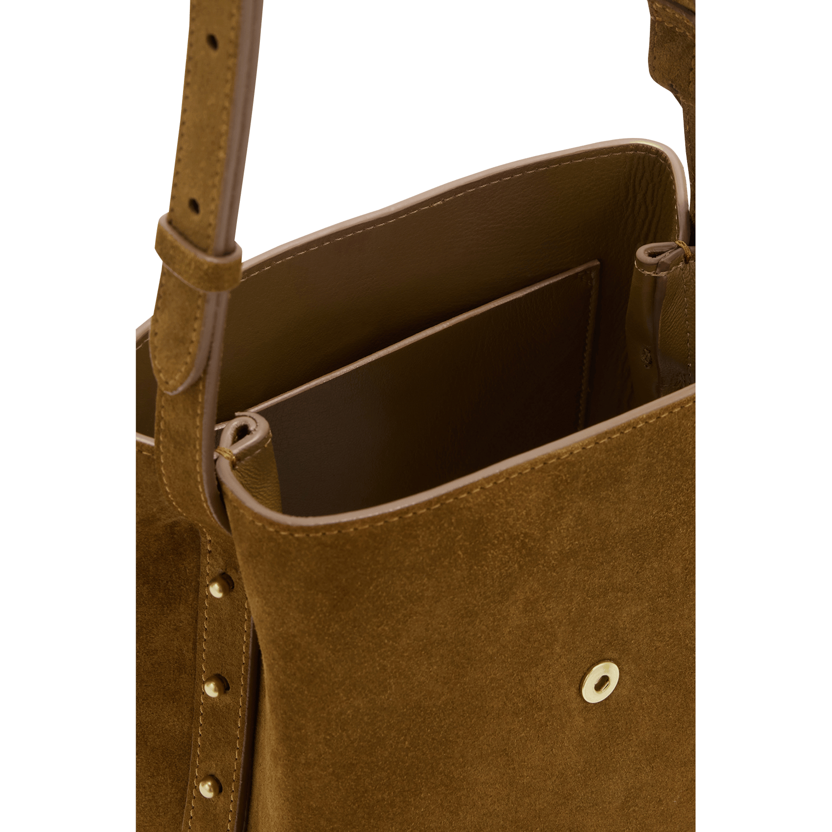 Wildleder Eimer Tasche SOEUR Braun