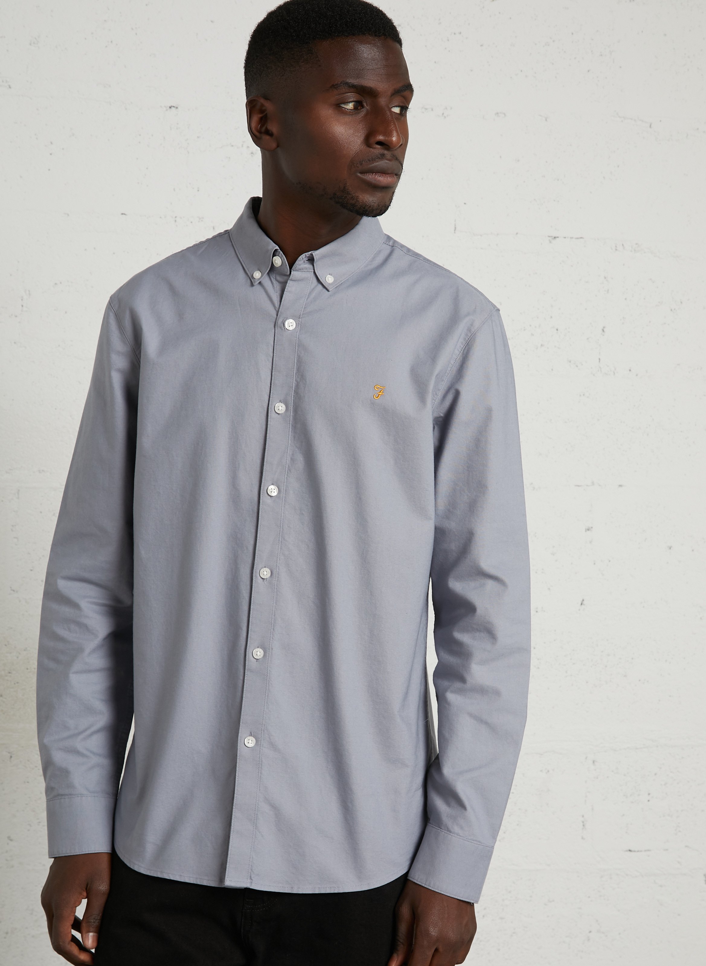 Slim-fit overhemd van biologisch katoen FARAH