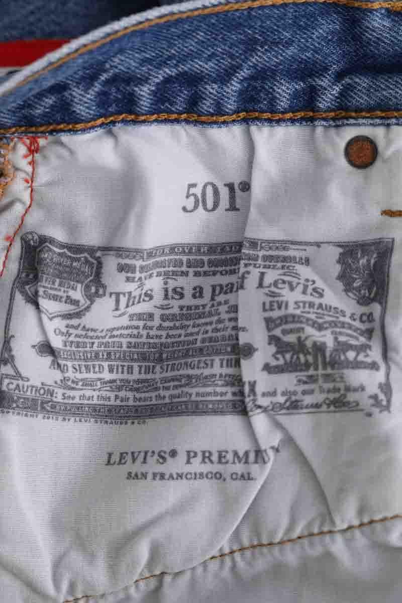 501 straight jeans LEVI'S - Seconde main Blue