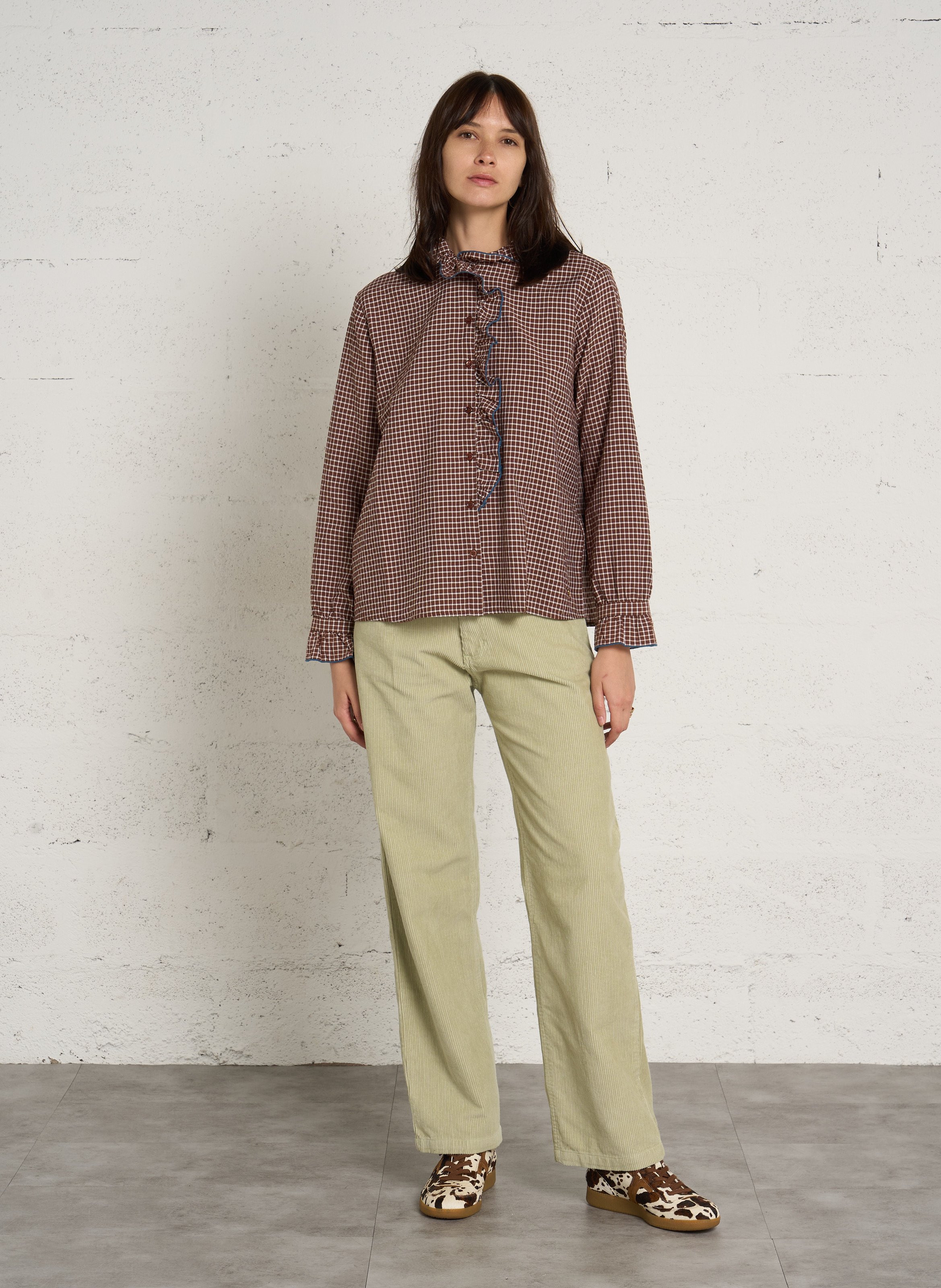 Joggingbroek van katoenen corduroy BILLABONG Groen