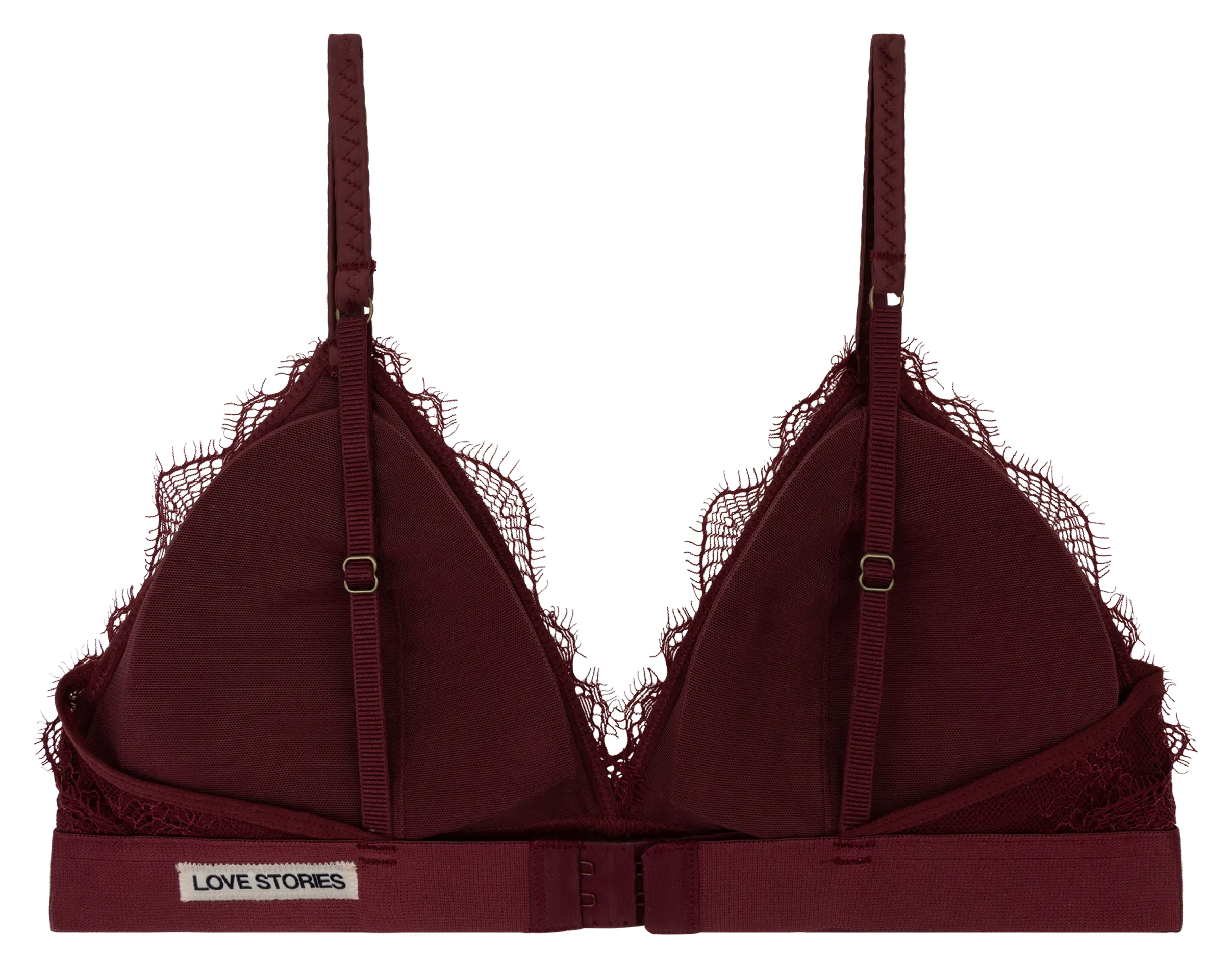 Bralette triangle en dentelle LOVE STORIES Prune