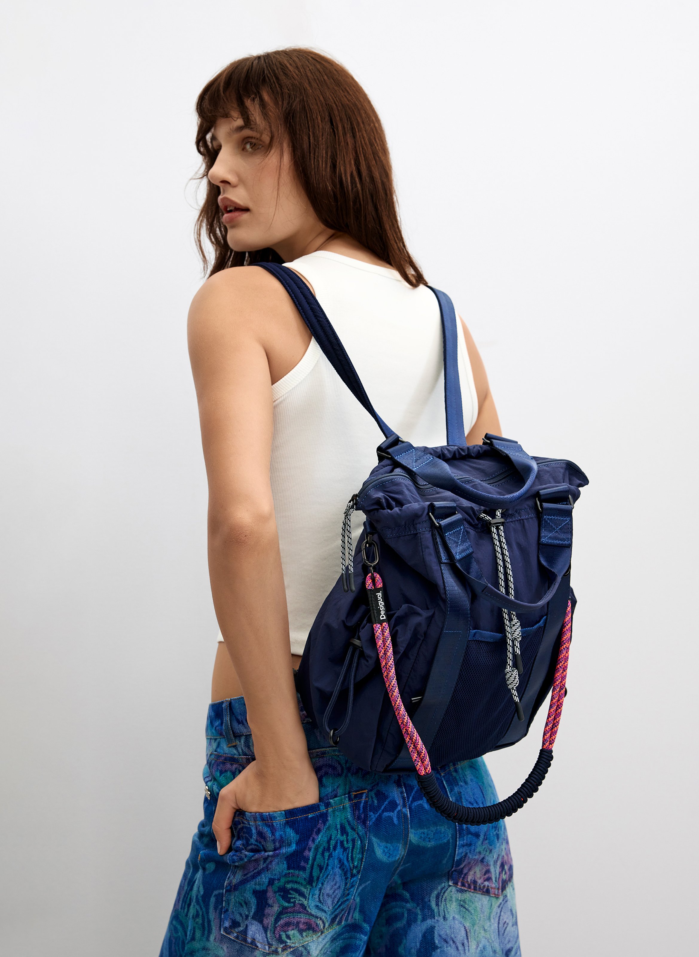 Uni Zip-Rucksack DESIGUAL Blau