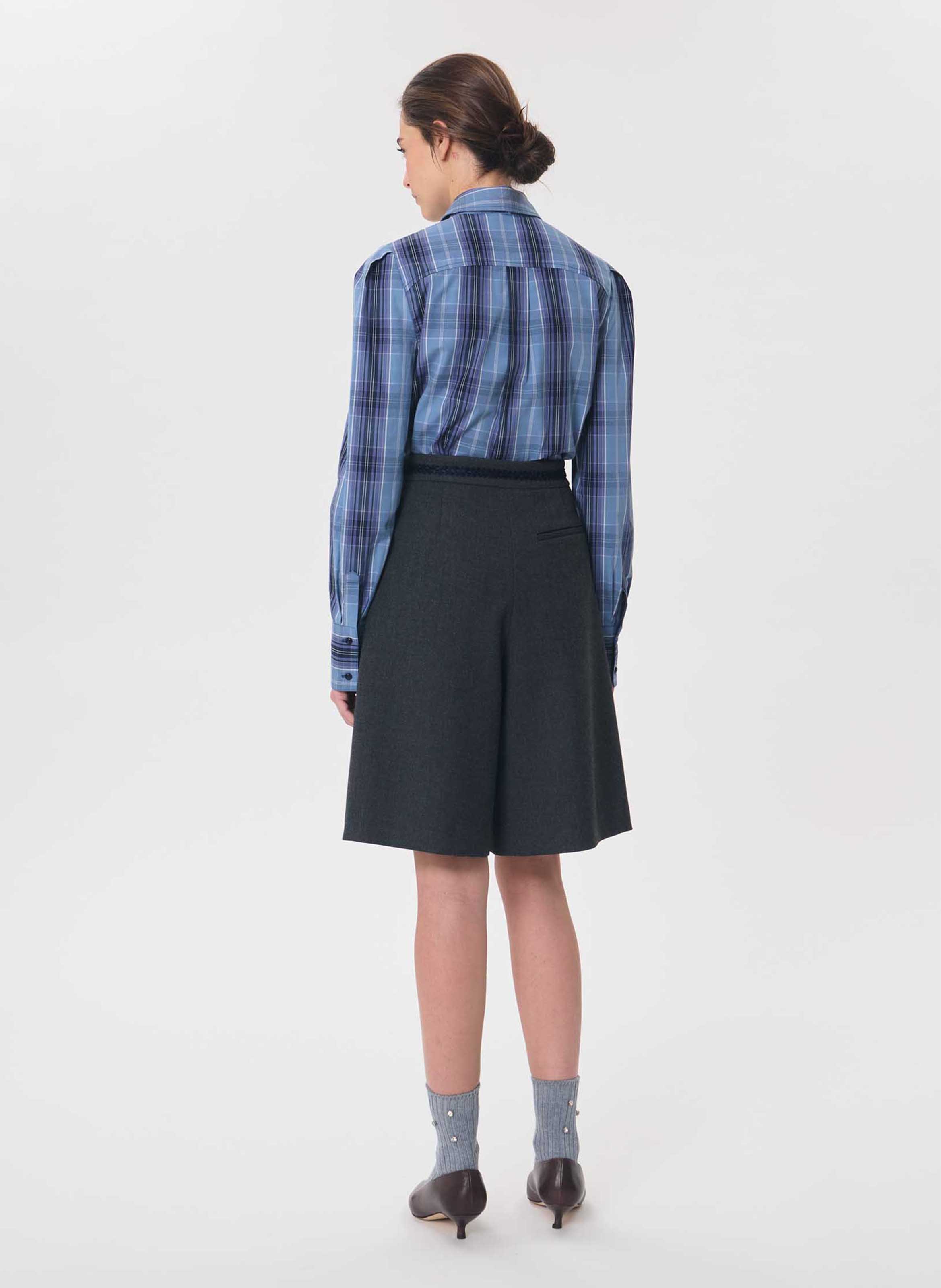 High-waisted Bermuda shorts TARA JARMON Grey