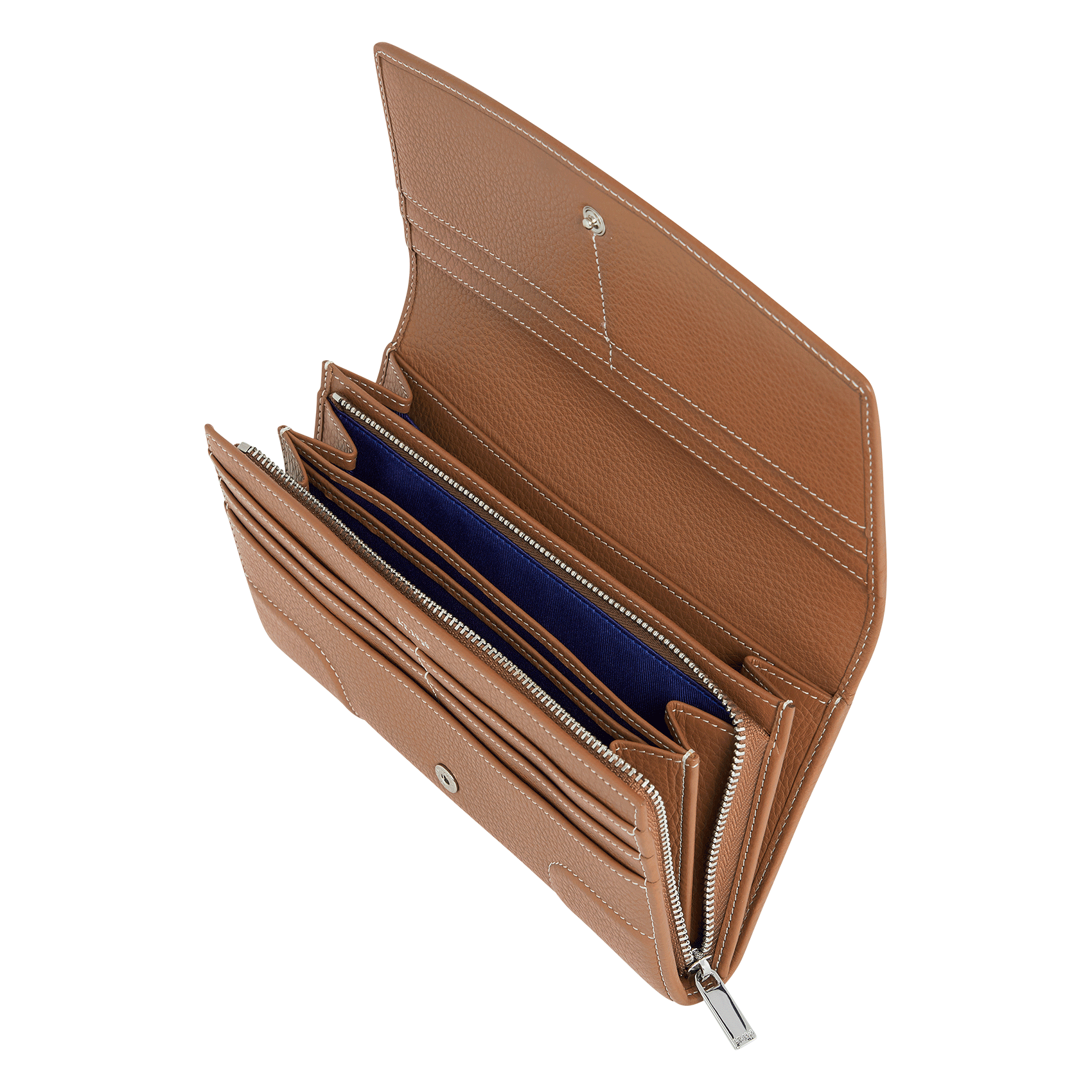 Grand portefeuille en cuir grainé  LE TANNEUR Marron