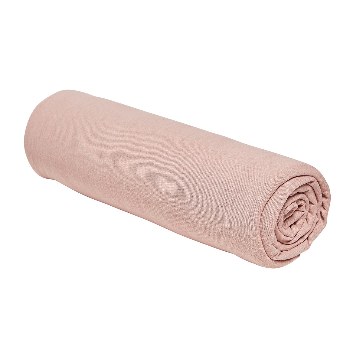 Stretch cotton fitted sheet TODAY LINGE DE MAISON Pink