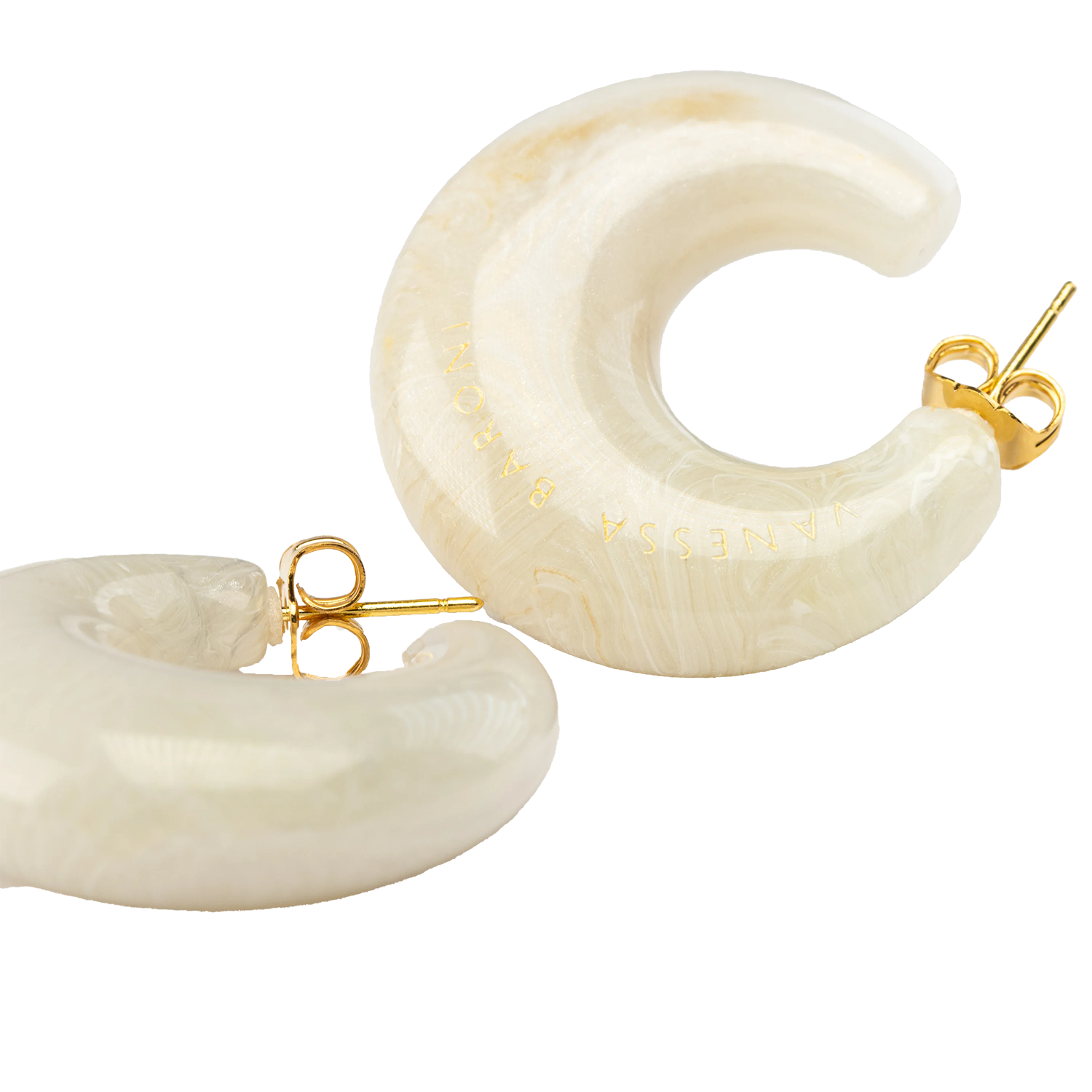 Halbmond-Kreolen VANESSA BARONI Weiss