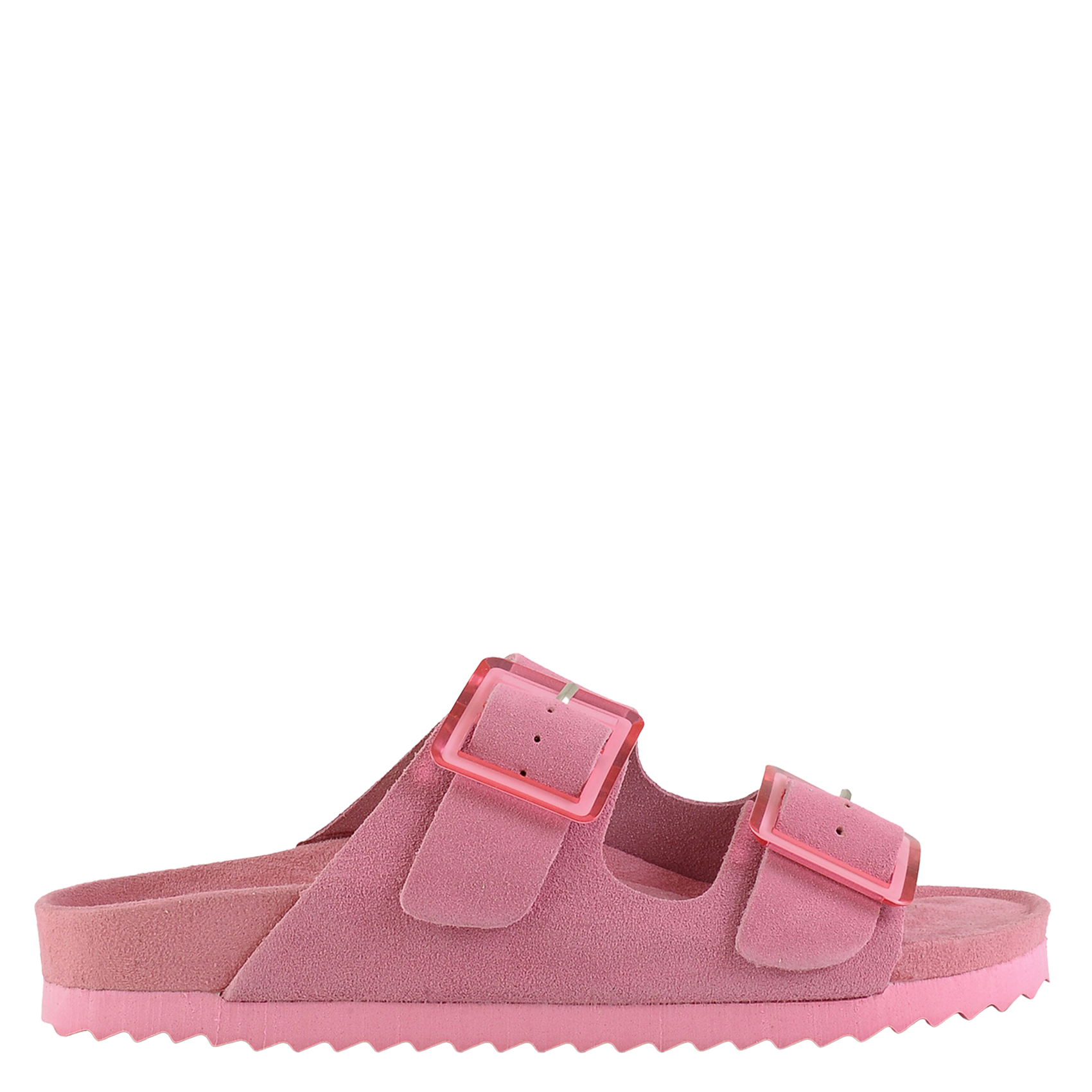 Sandales plates en cuir velours COLORS OF CALIFORNIA Multicolore