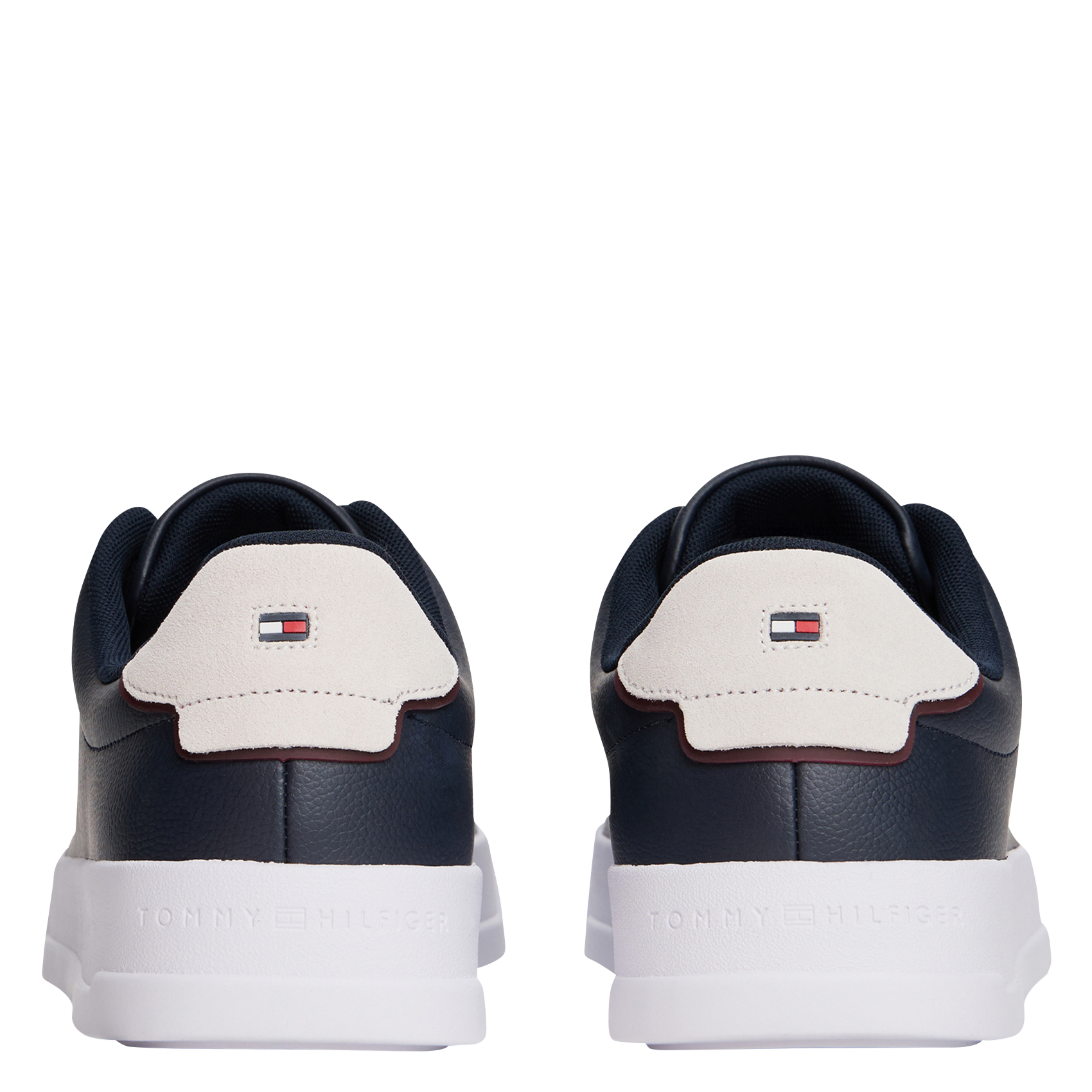 Baskets basses en cuir mélangé TOMMY HILFIGER Bleu