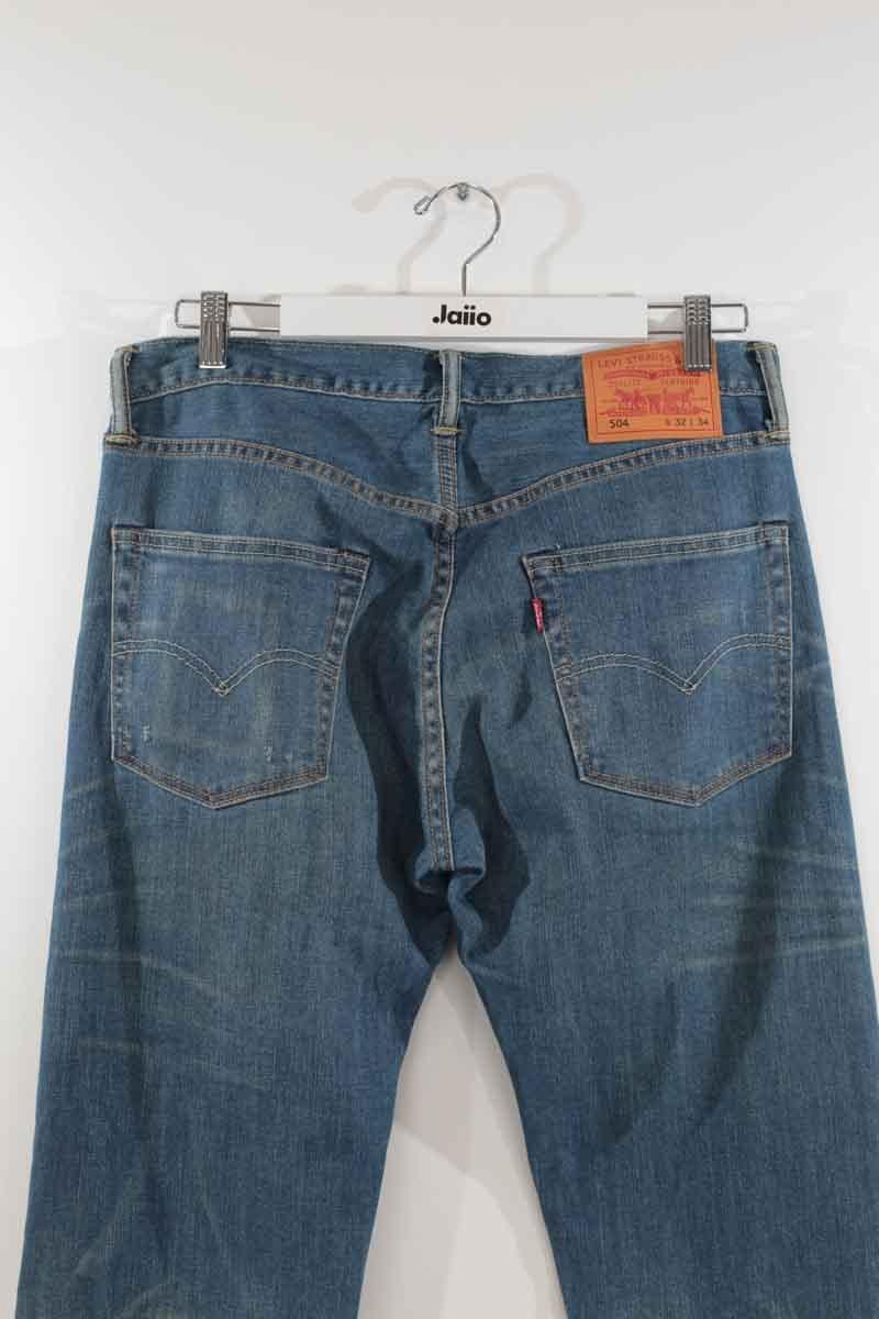 Cotton straight jeans LEVI'S - Seconde main Blue