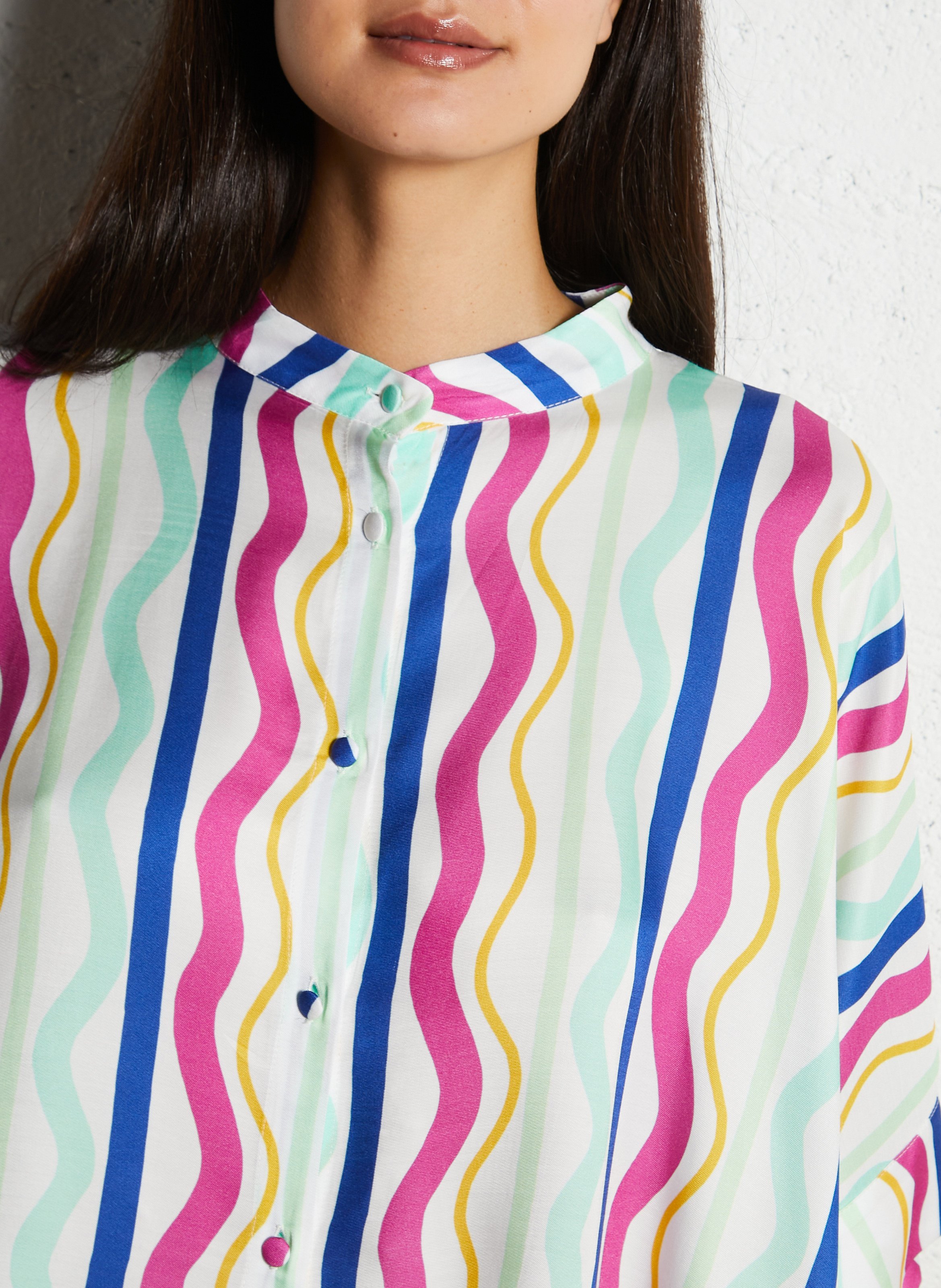 Liam oversized striped shirt  ELISE CHALMIN Multicolored