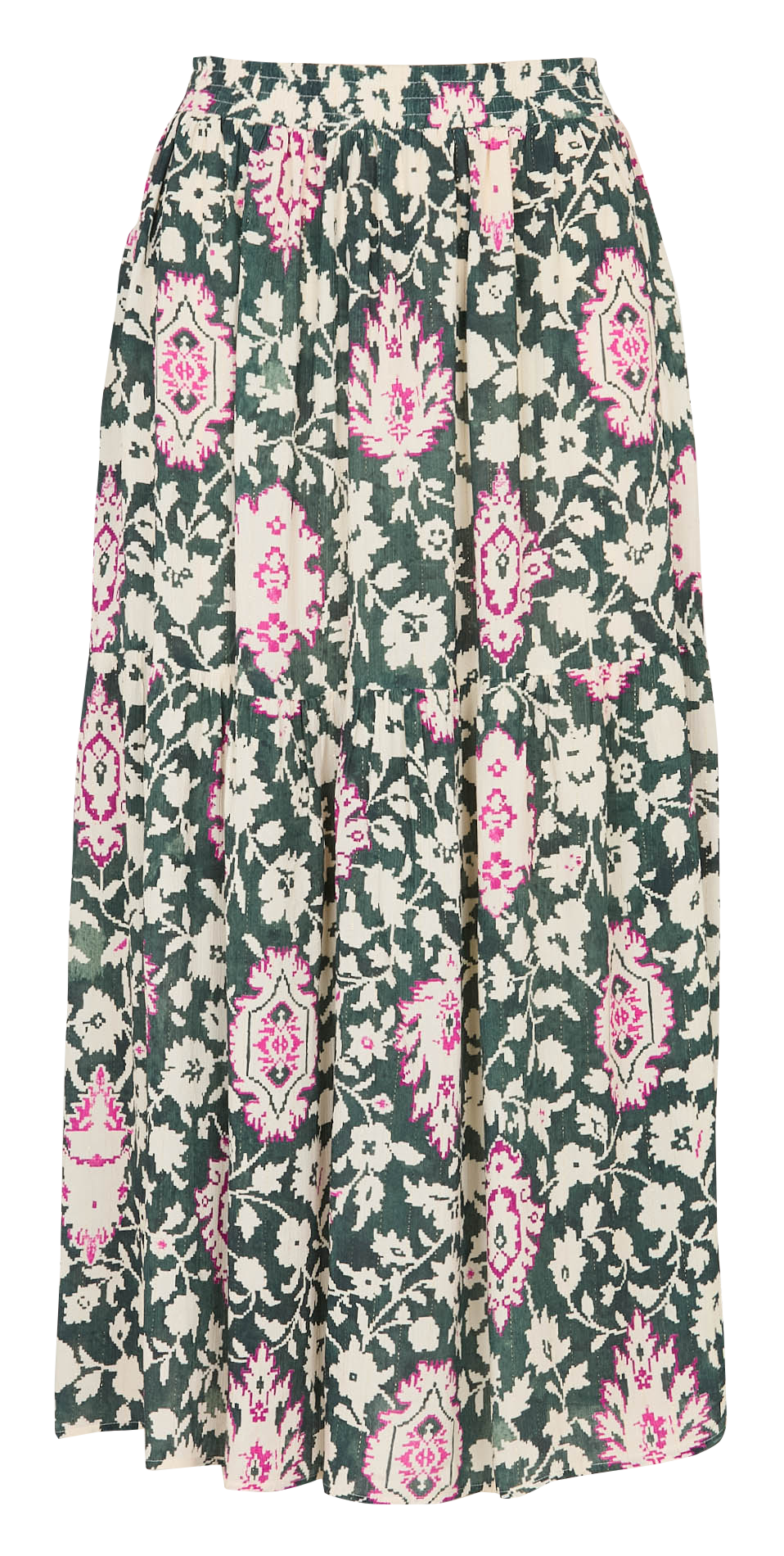 Long flared printed skirt LA FEE MARABOUTEE Blue