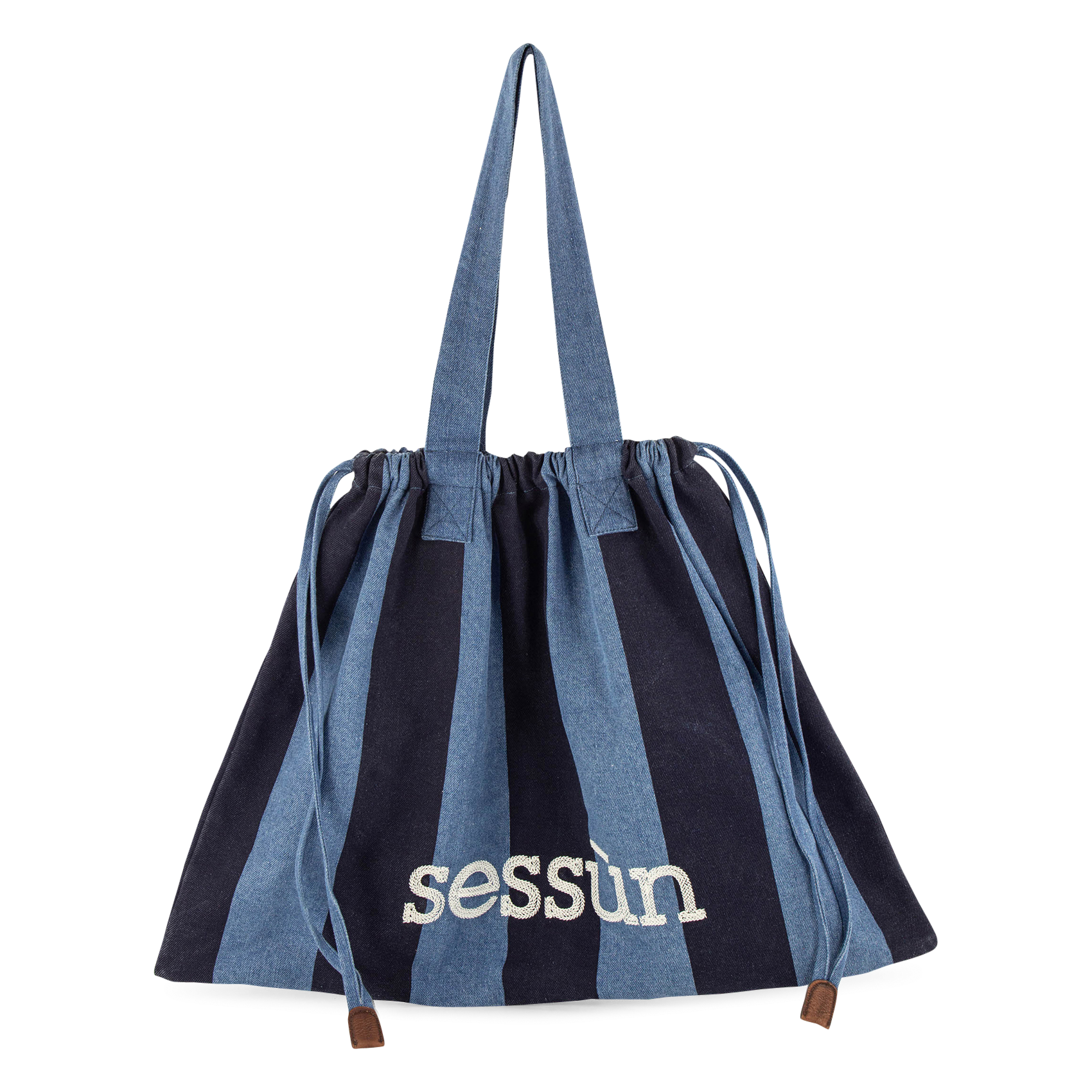Bolso al hombro de algodón SESSUN Azul