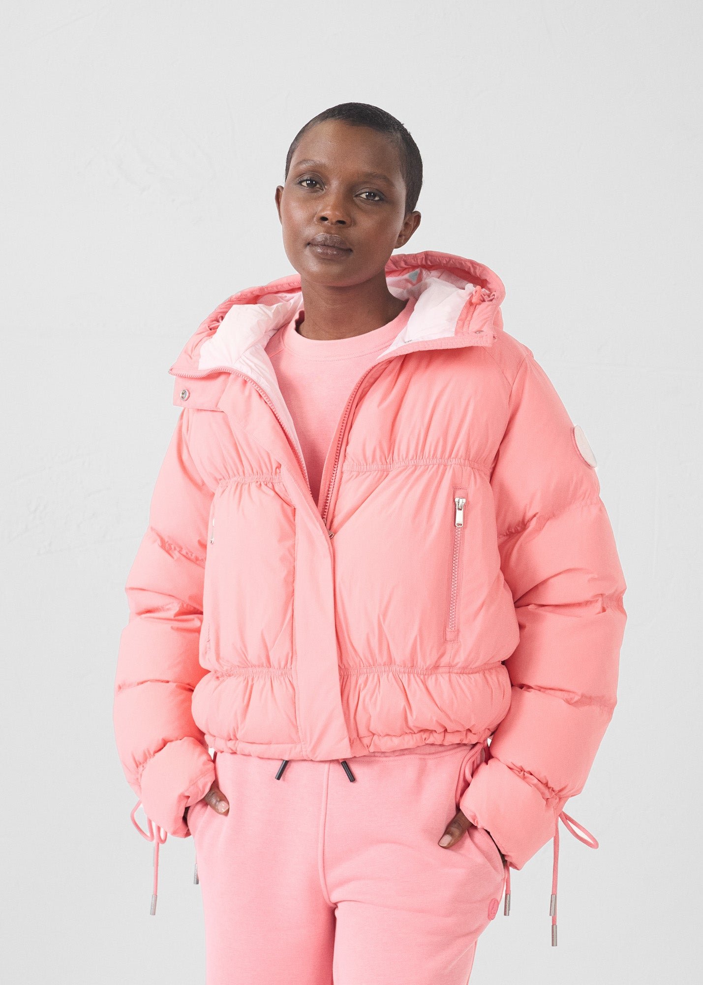 Puffer jacket for extreme cold weather - Nami JOTT Pink
