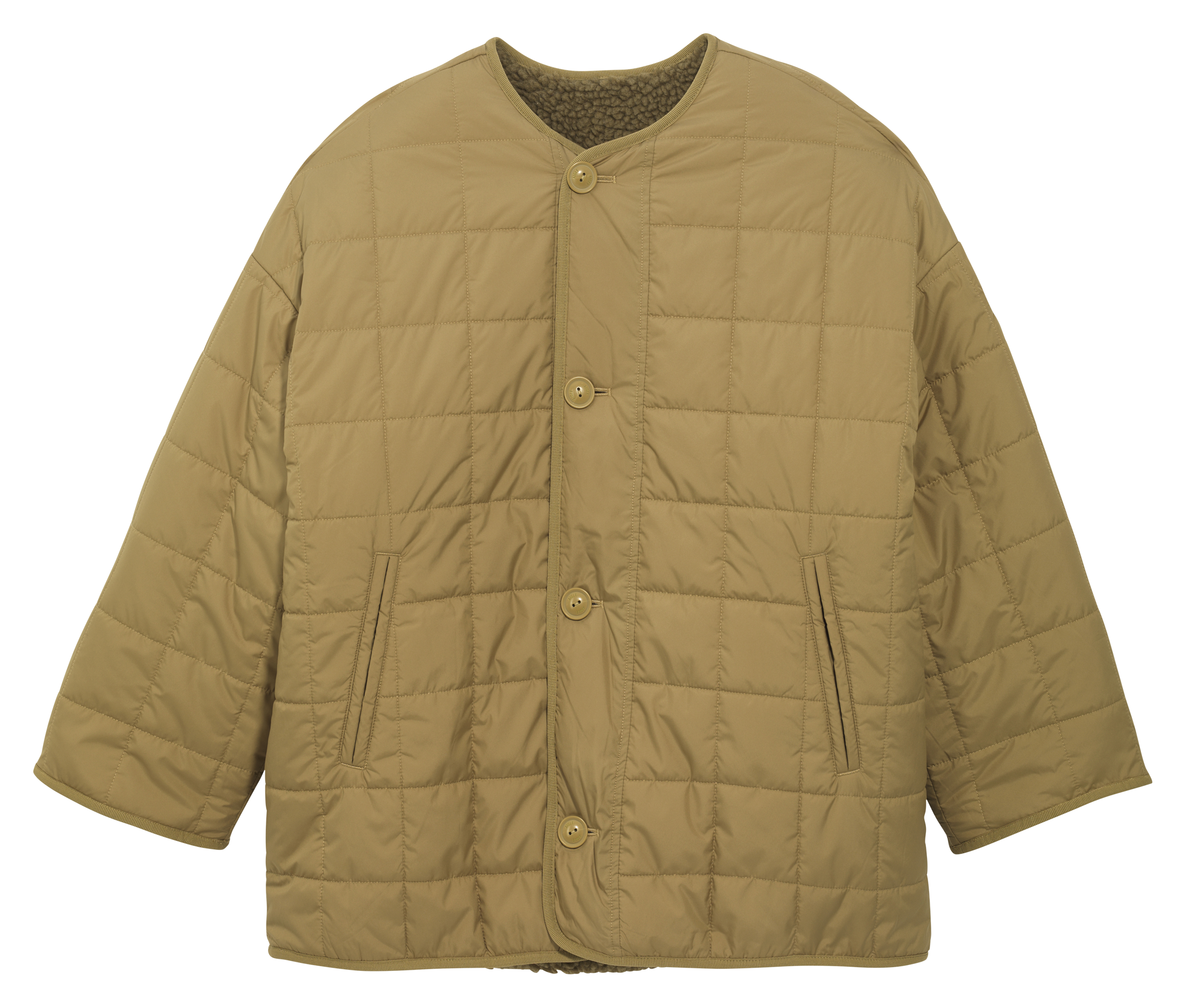 Reversible round neck jacket AIGLE Green