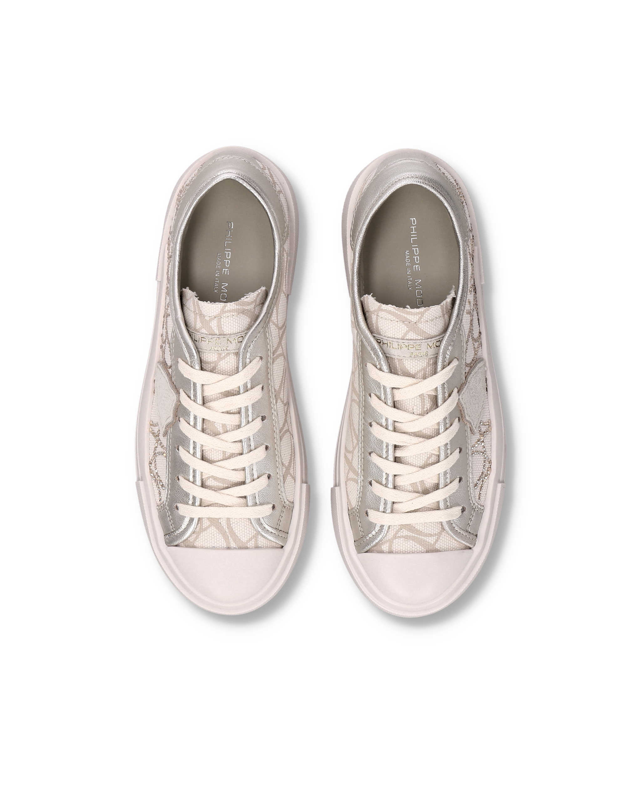 Paris High Top Sneakers PHILIPPE MODEL Beige