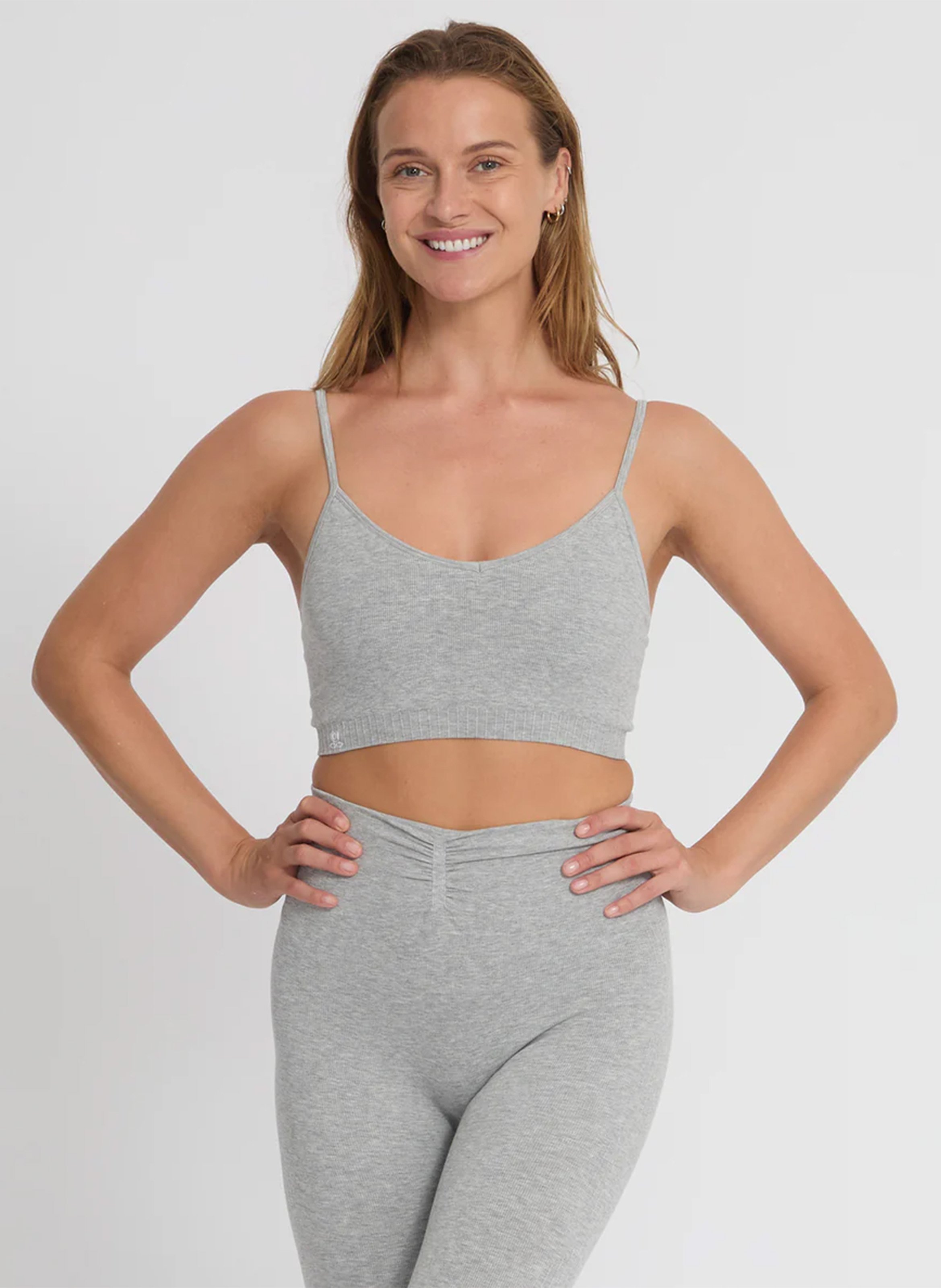 Brassière de yoga sans coutures YOGA SEARCHER Gris