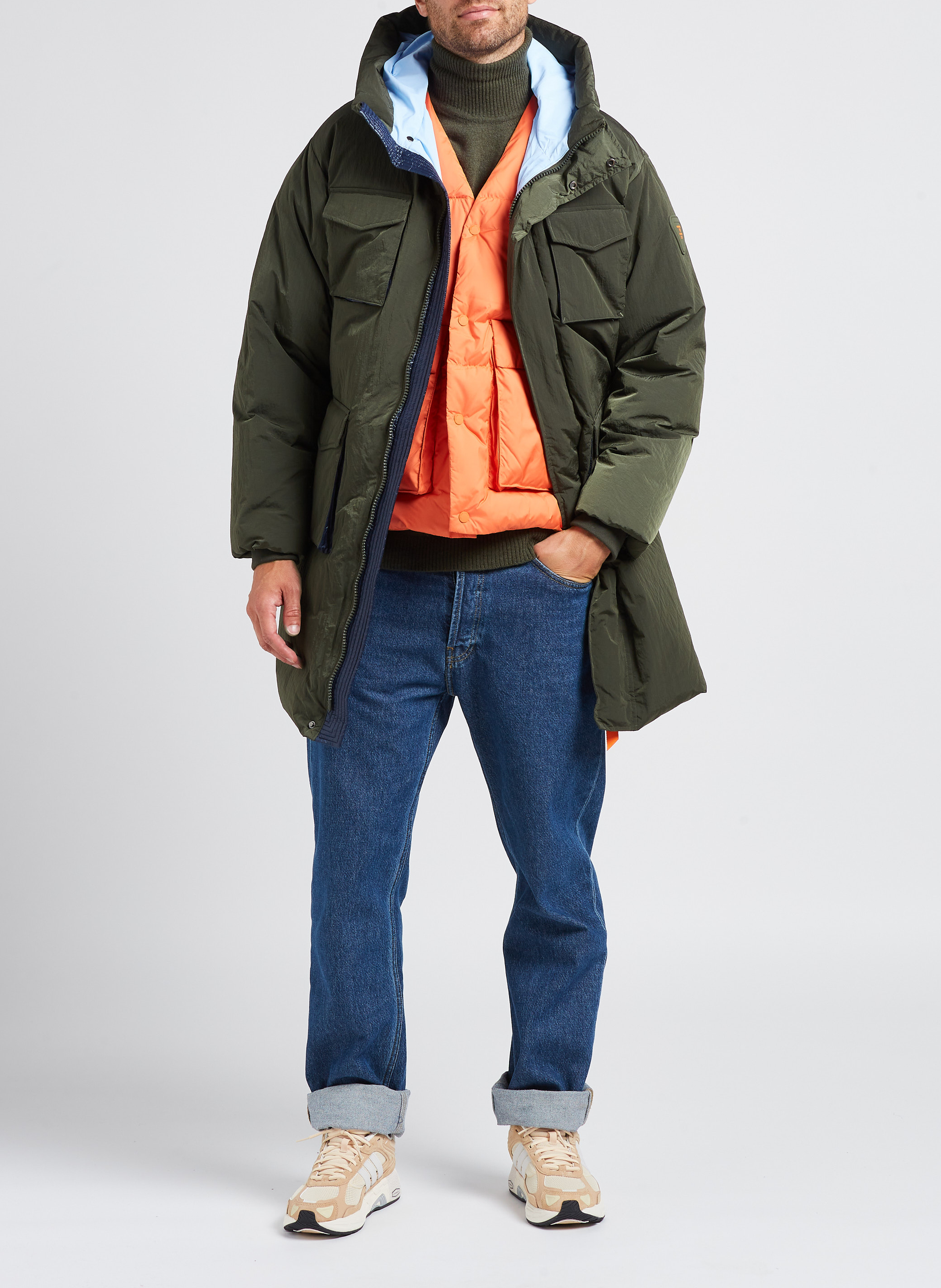 Manteau matelassé à capuche  GERTRUDE Vert